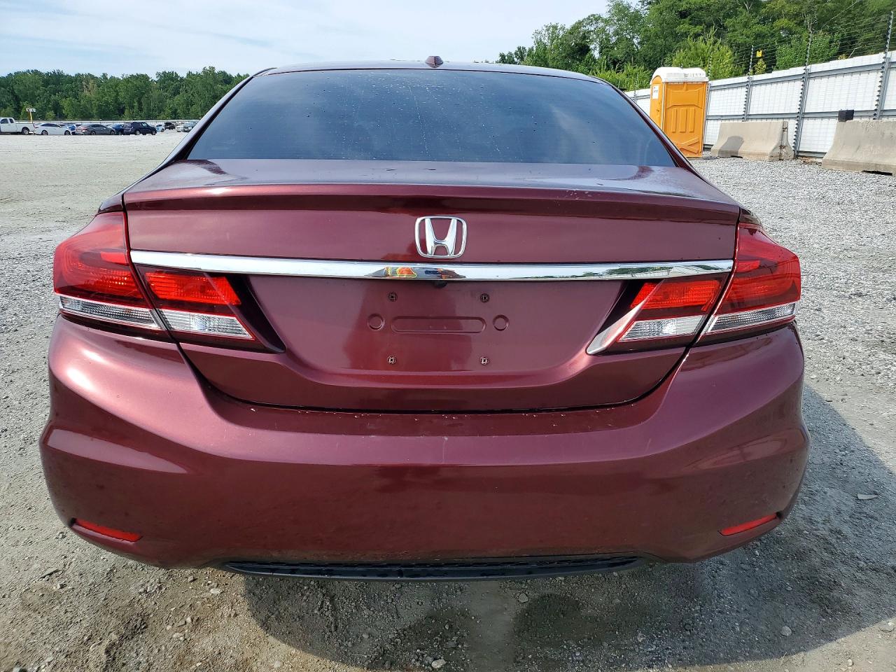 2013 Honda Civic Exl Burgundy vin: 19XFB2F9XDE058278