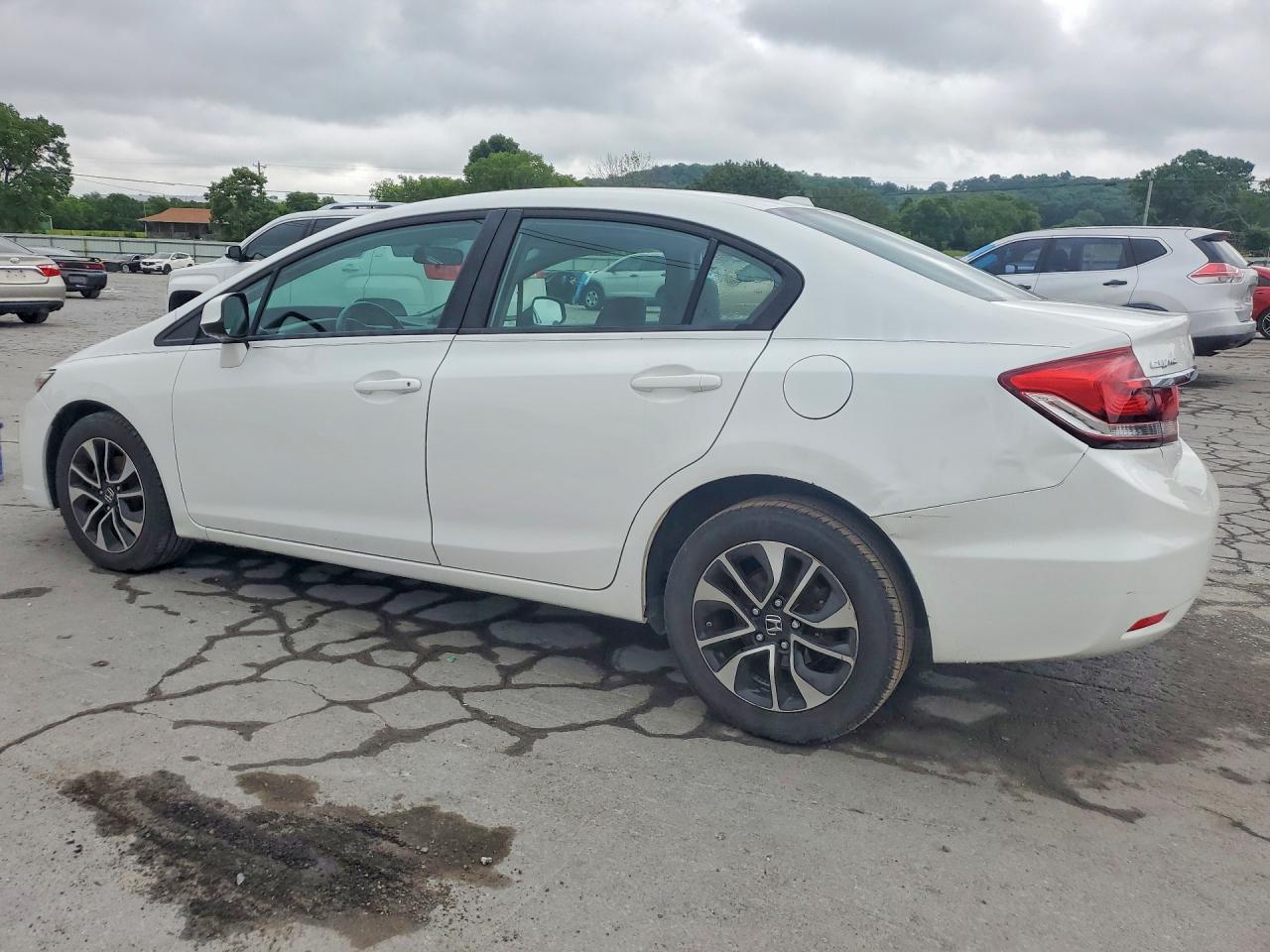 2013 Honda Civic Exl White vin: 19XFB2F9XDE092169