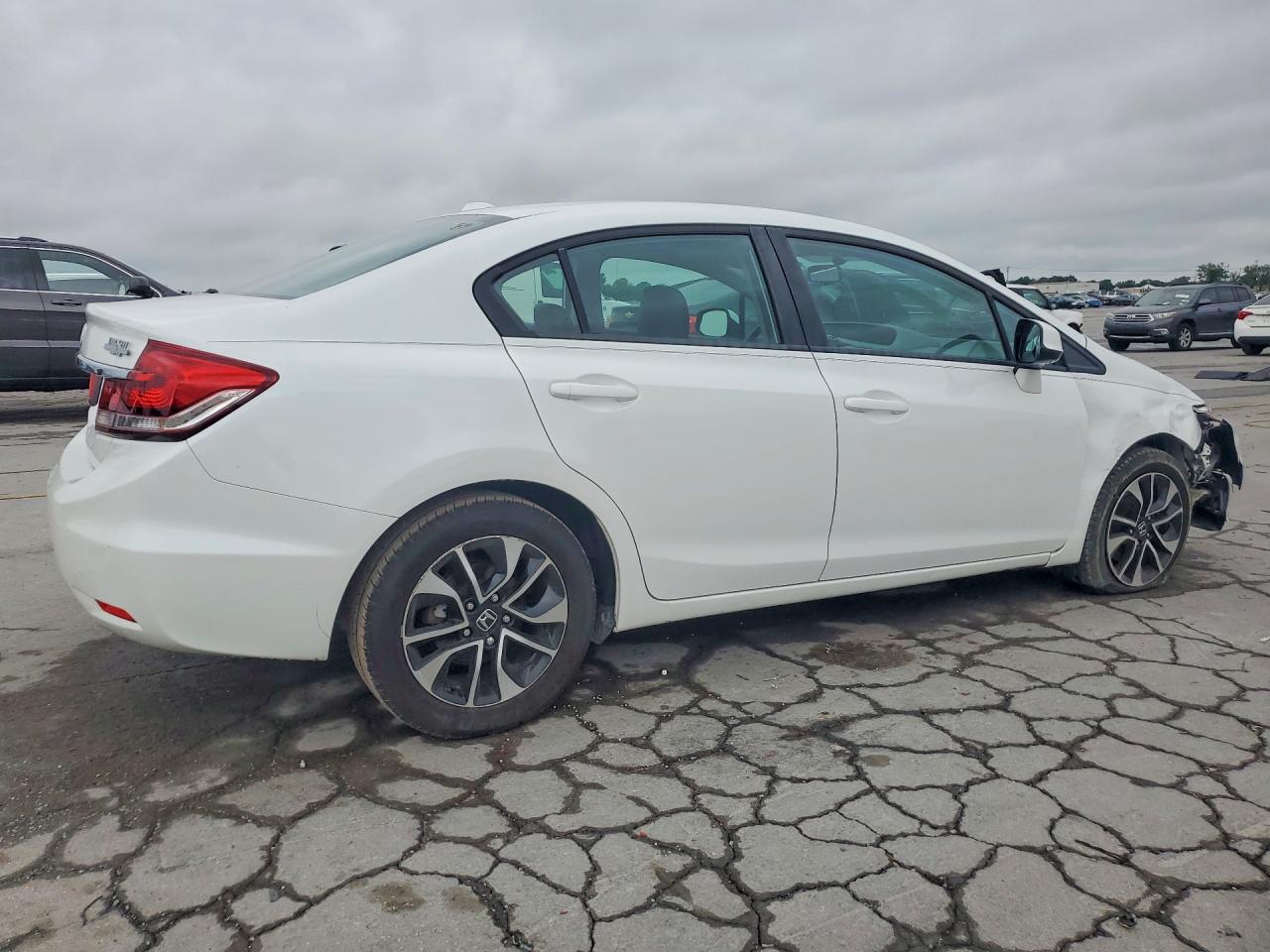 2013 Honda Civic Exl White vin: 19XFB2F9XDE092169