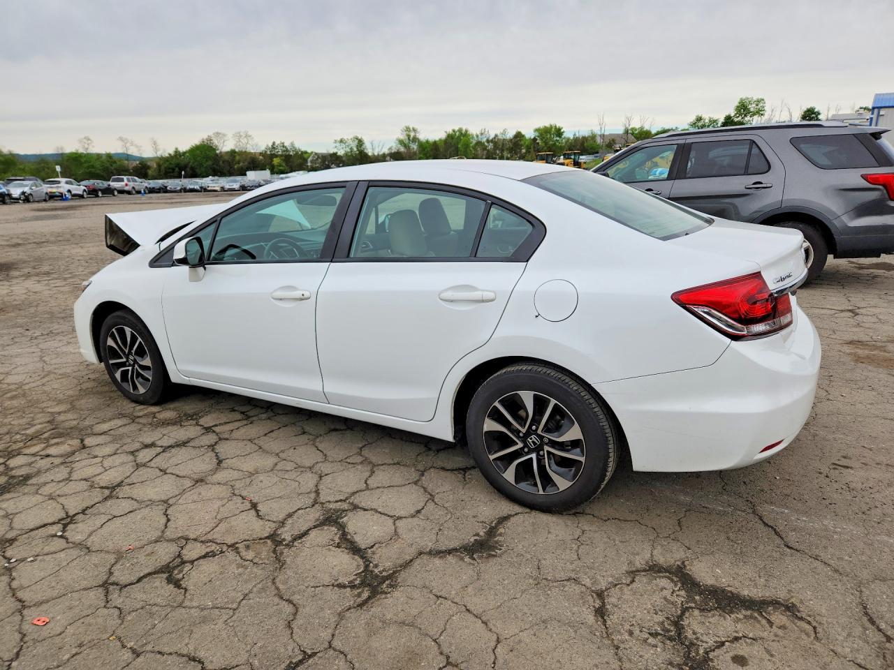 2013 Honda Civic Exl White vin: 19XFB2F9XDE224878