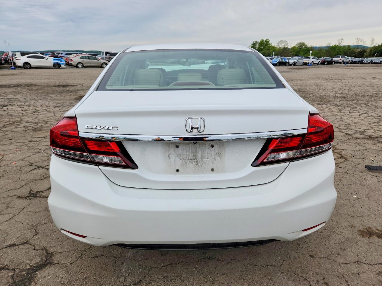 2013 Honda Civic Exl White vin: 19XFB2F9XDE224878