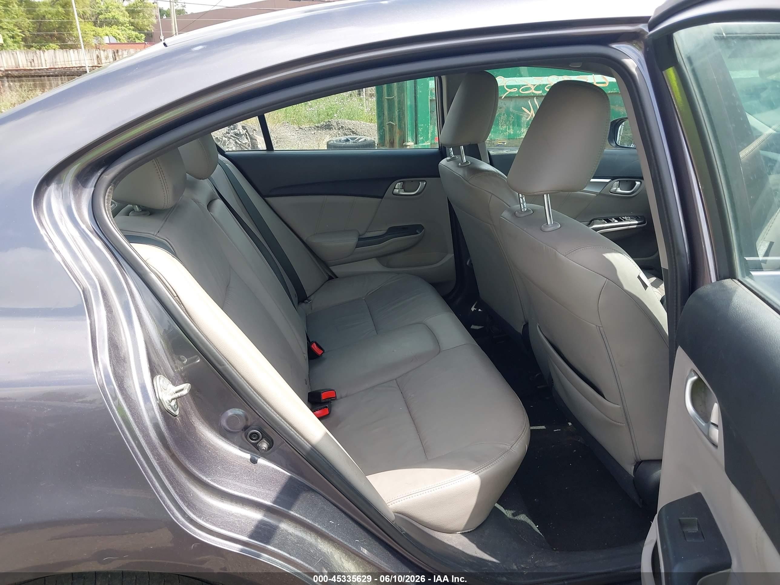2014 Honda Civic Ex-l Gray vin: 19XFB2F9XEE034189