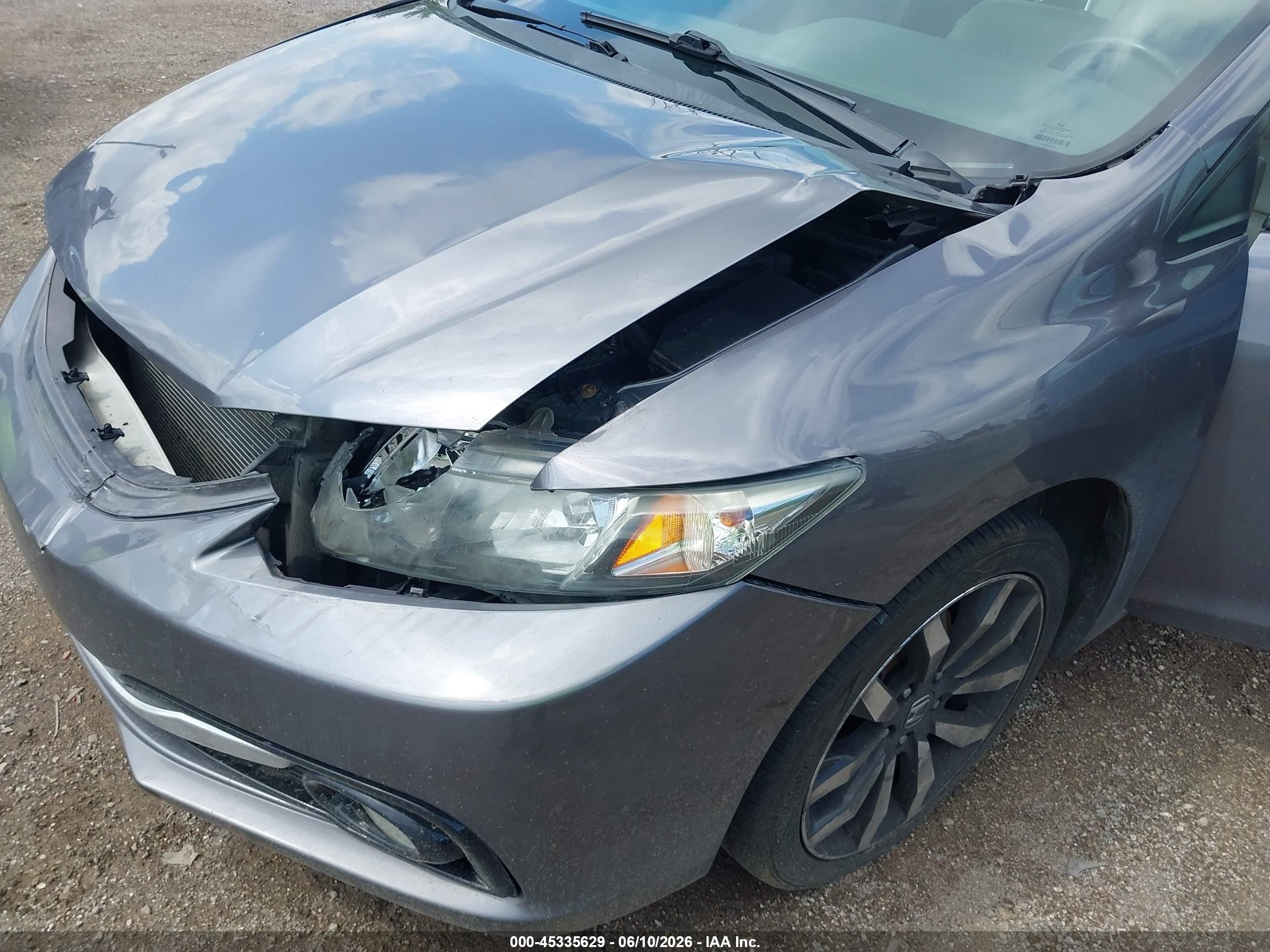 2014 Honda Civic Ex-l Gray vin: 19XFB2F9XEE034189