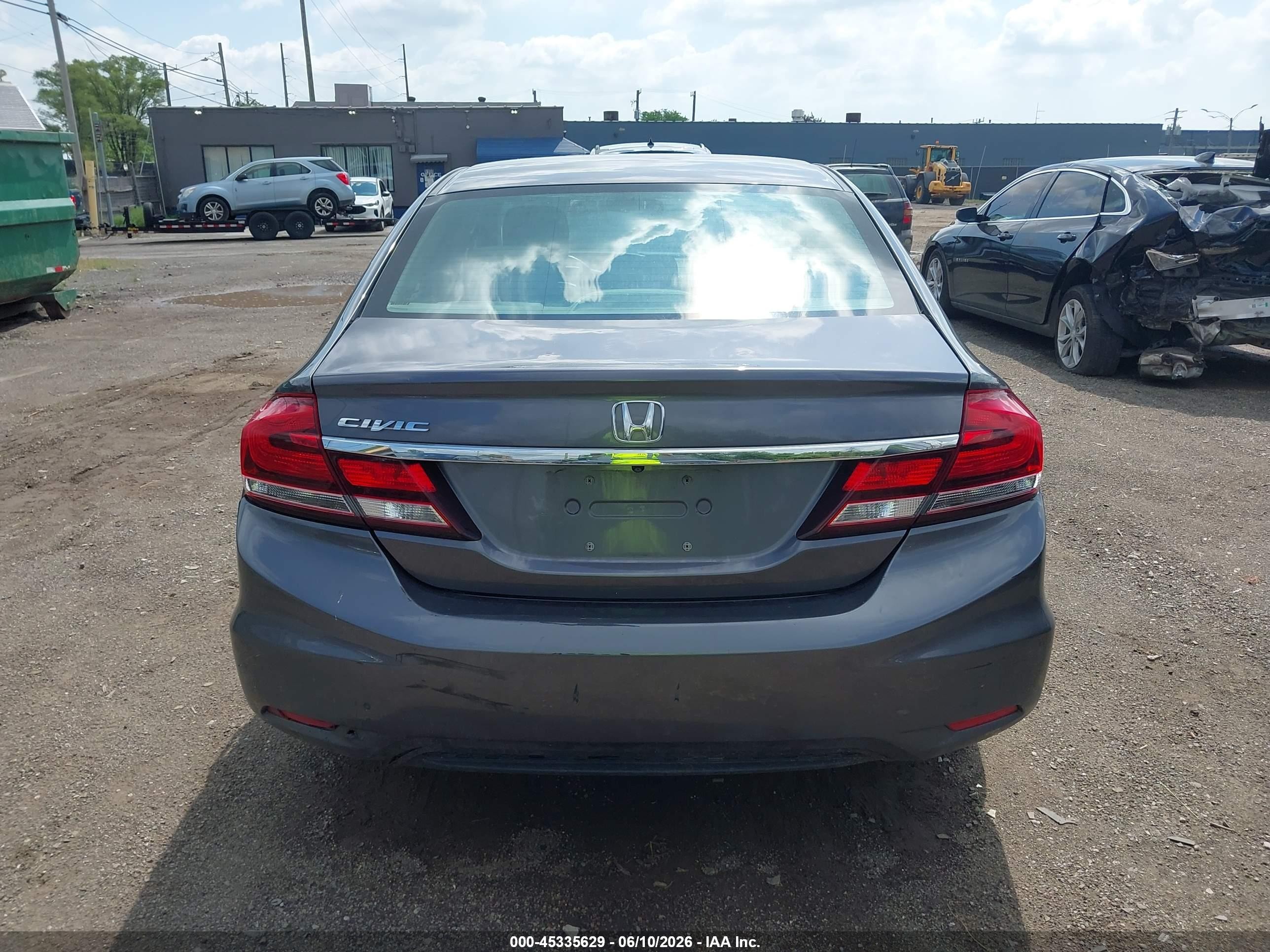 2014 Honda Civic Ex-l Gray vin: 19XFB2F9XEE034189