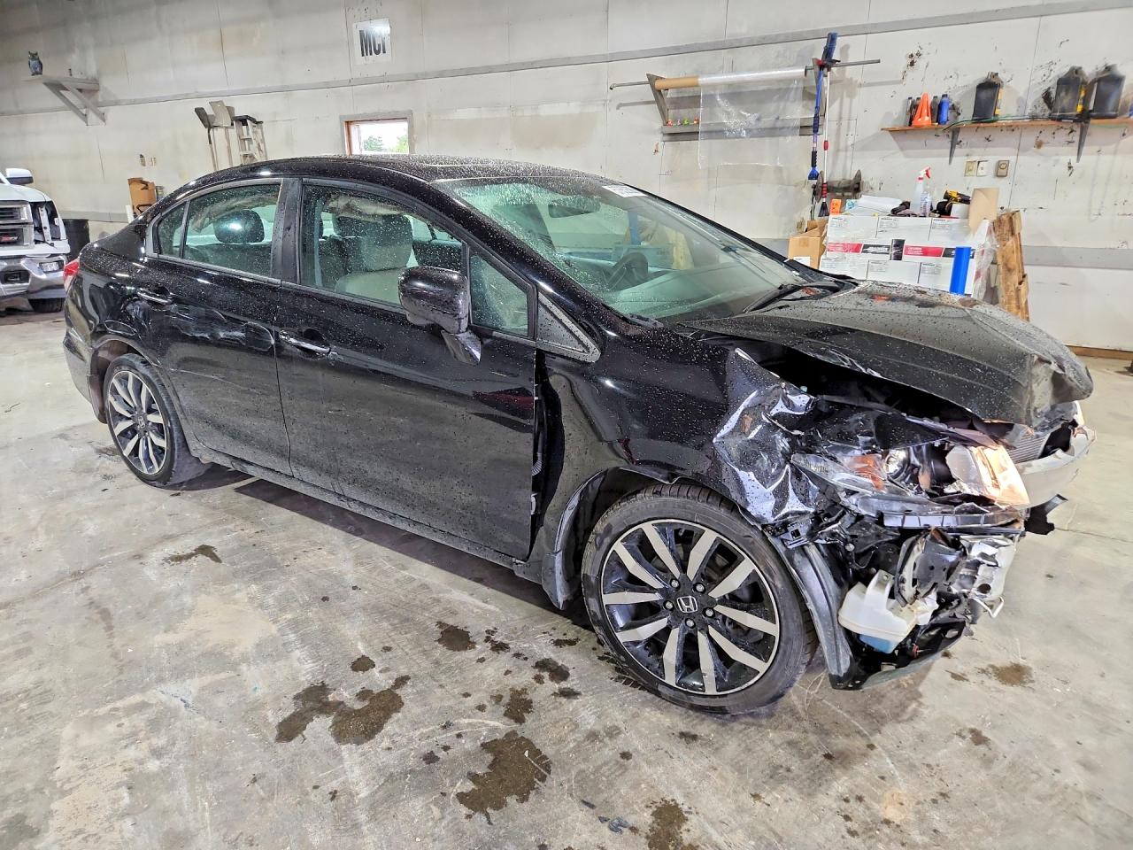 2014 Honda Civic Exl Black vin: 19XFB2F9XEE034516