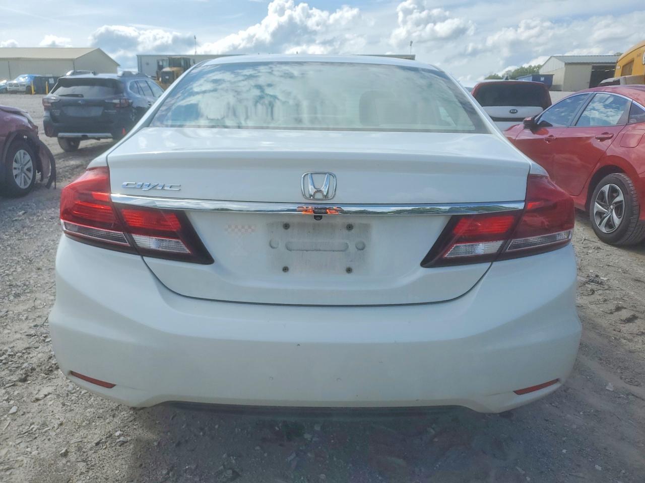 2014 Honda Civic Exl White vin: 19XFB2F9XEE049534