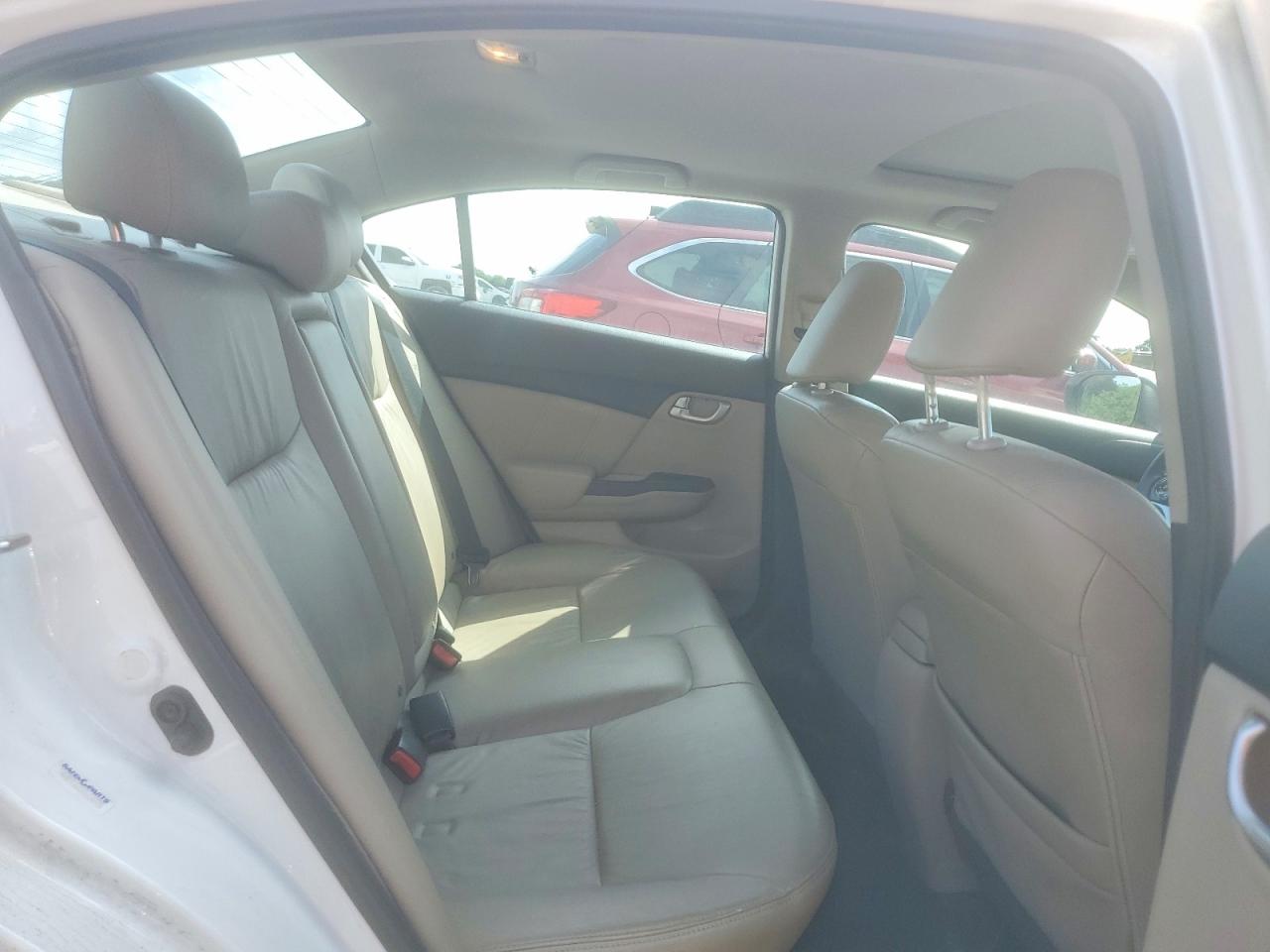 2014 Honda Civic Exl White vin: 19XFB2F9XEE049534