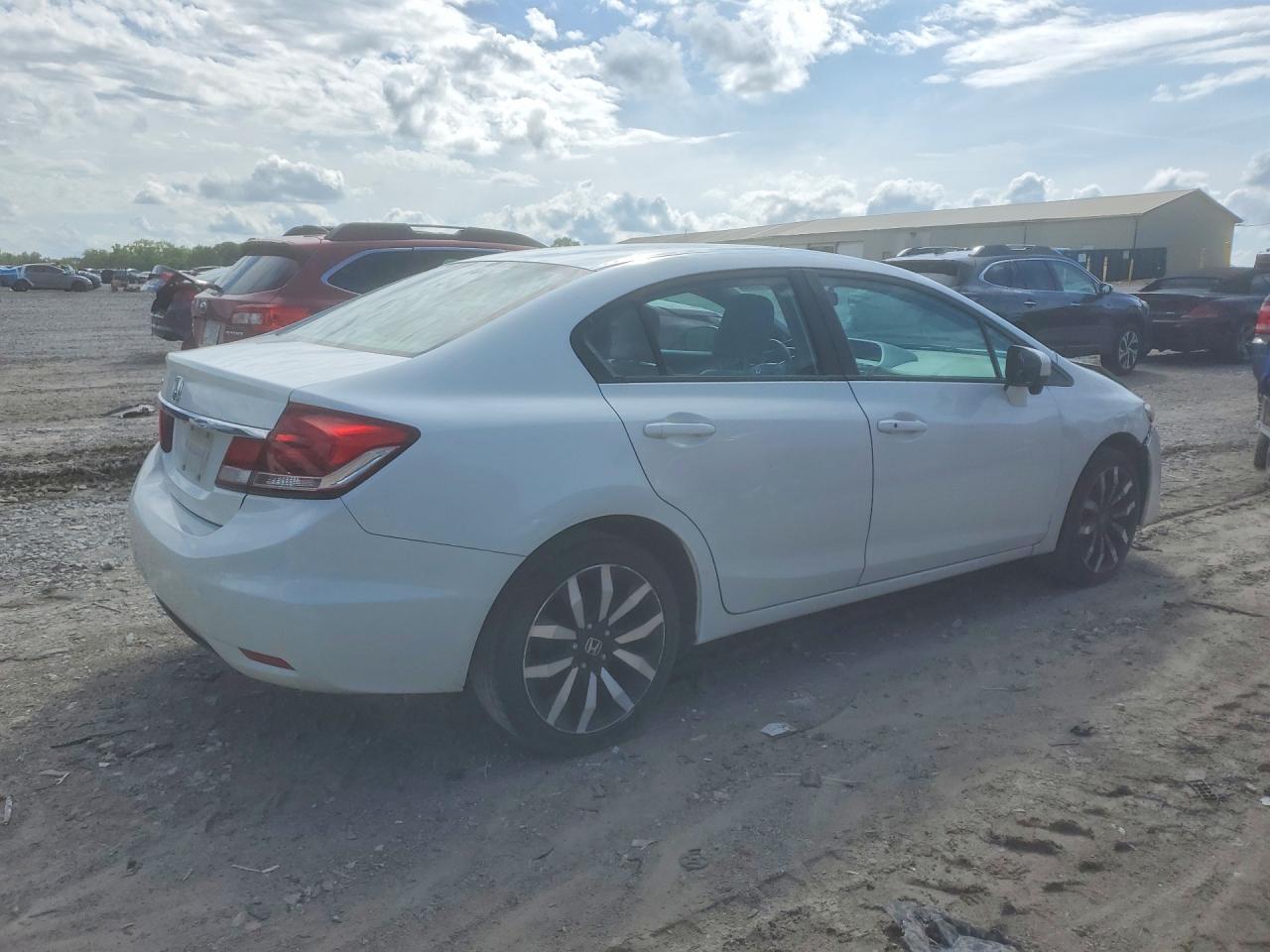 2014 Honda Civic Exl White vin: 19XFB2F9XEE049534