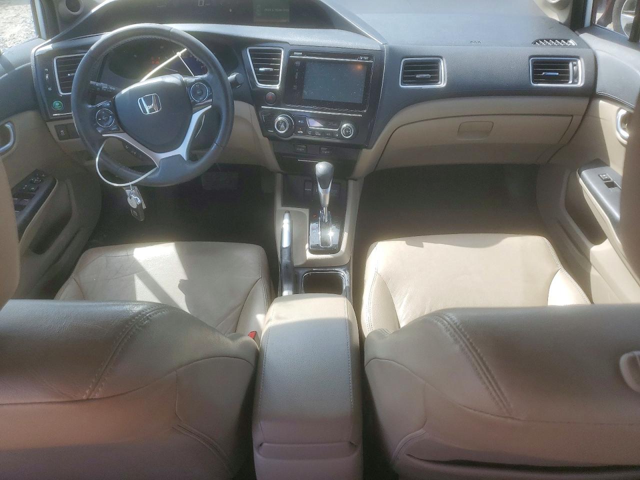 2014 Honda Civic Exl White vin: 19XFB2F9XEE049534