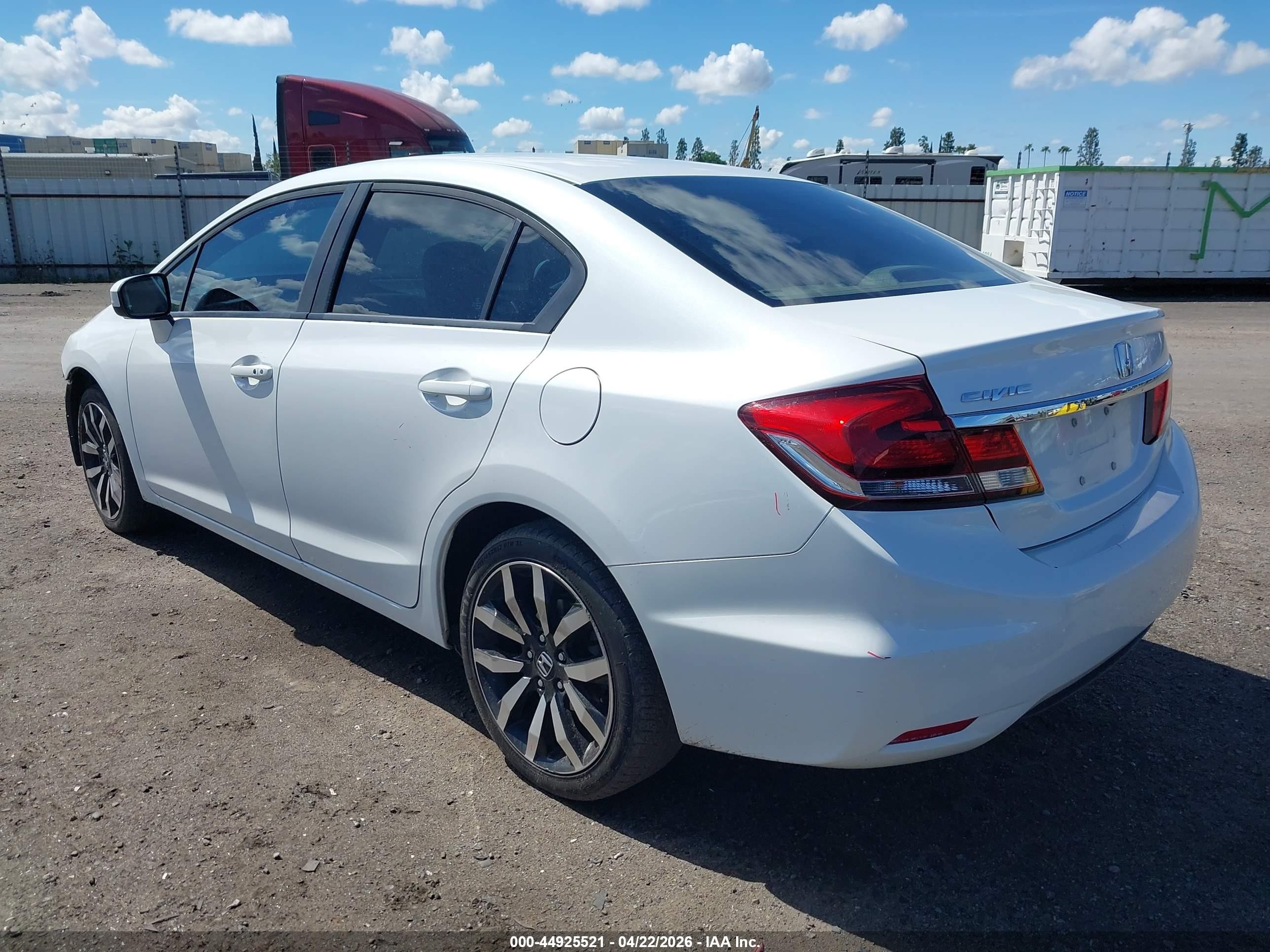 2014 Honda Civic Ex-l White vin: 19XFB2F9XEE204227