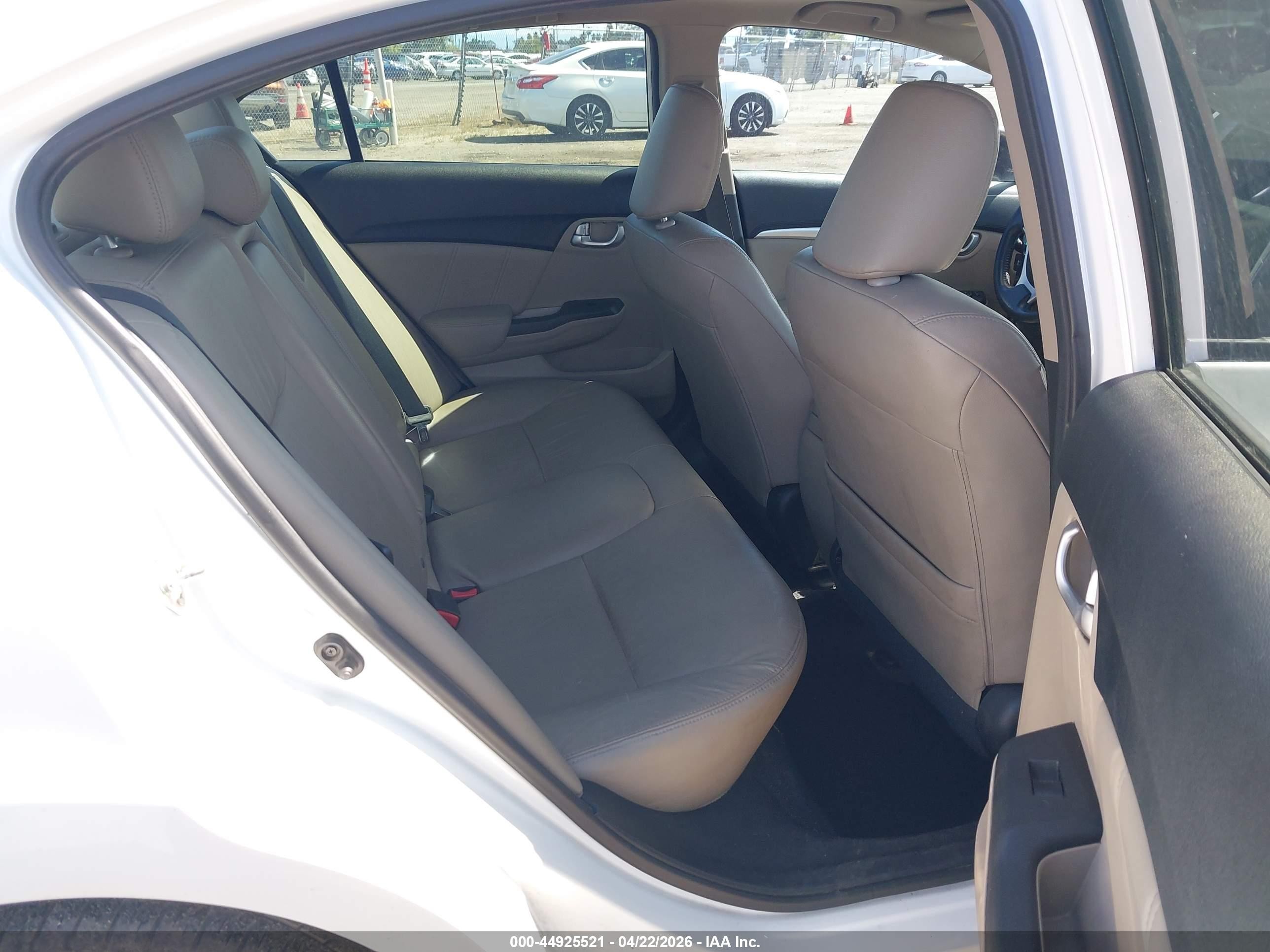 2014 Honda Civic Ex-l White vin: 19XFB2F9XEE204227