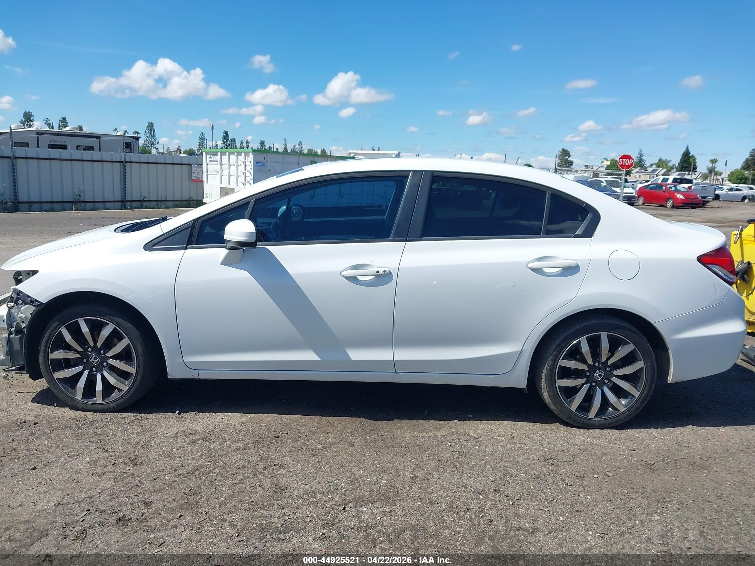 2014 Honda Civic Ex-l White vin: 19XFB2F9XEE204227