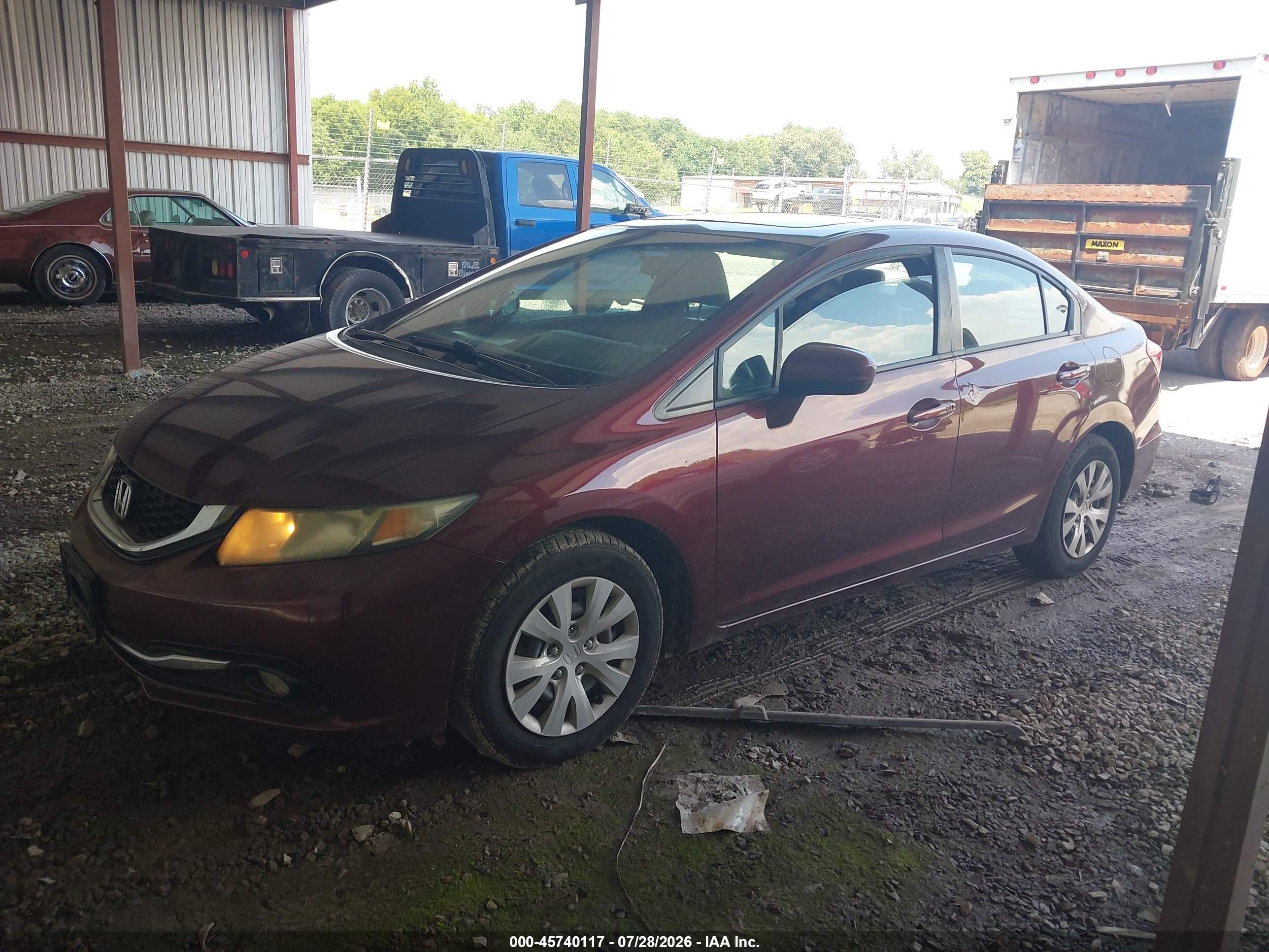 2014 Honda Civic Ex-l Red vin: 19XFB2F9XEE275900