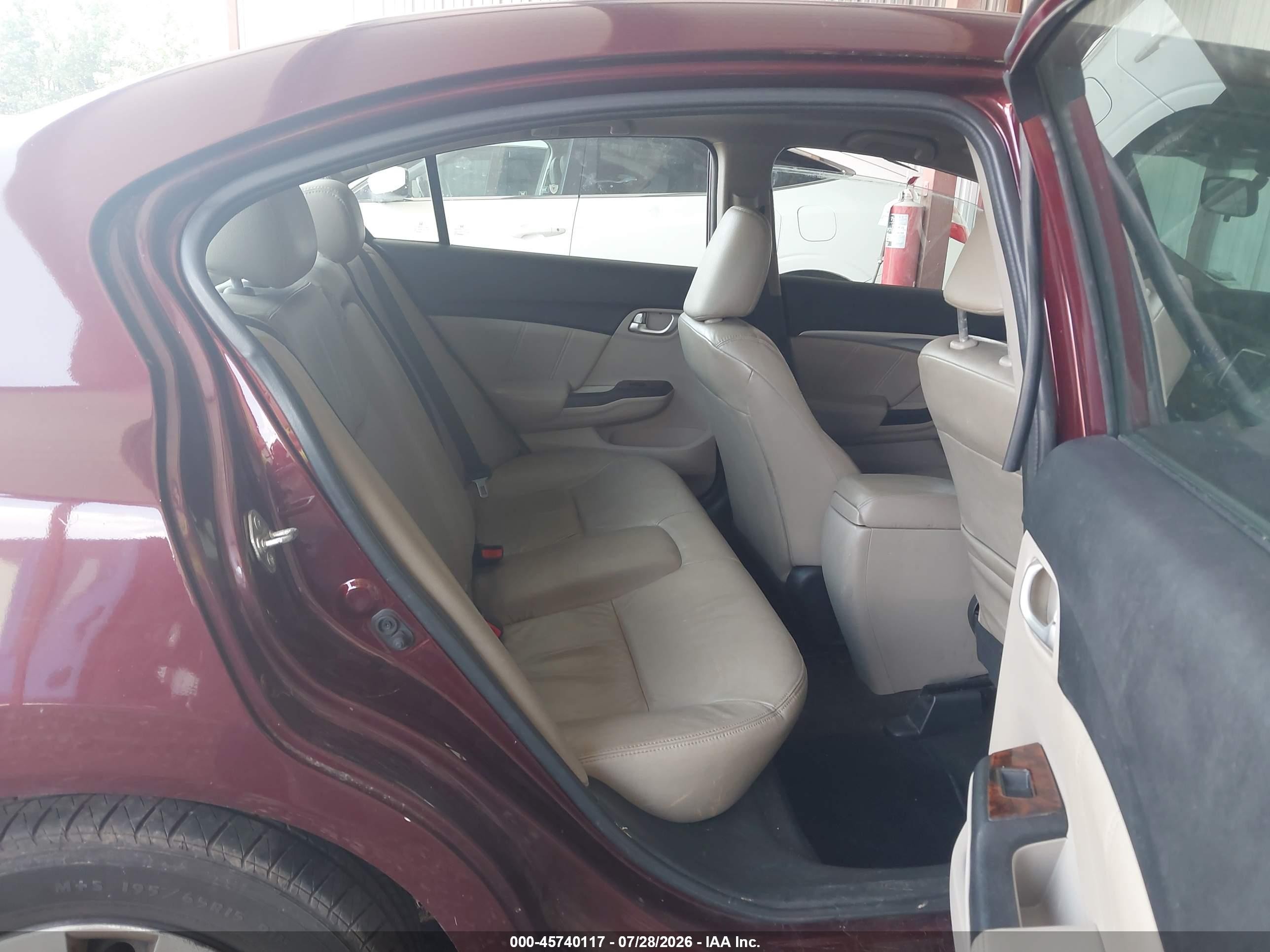2014 Honda Civic Ex-l Red vin: 19XFB2F9XEE275900