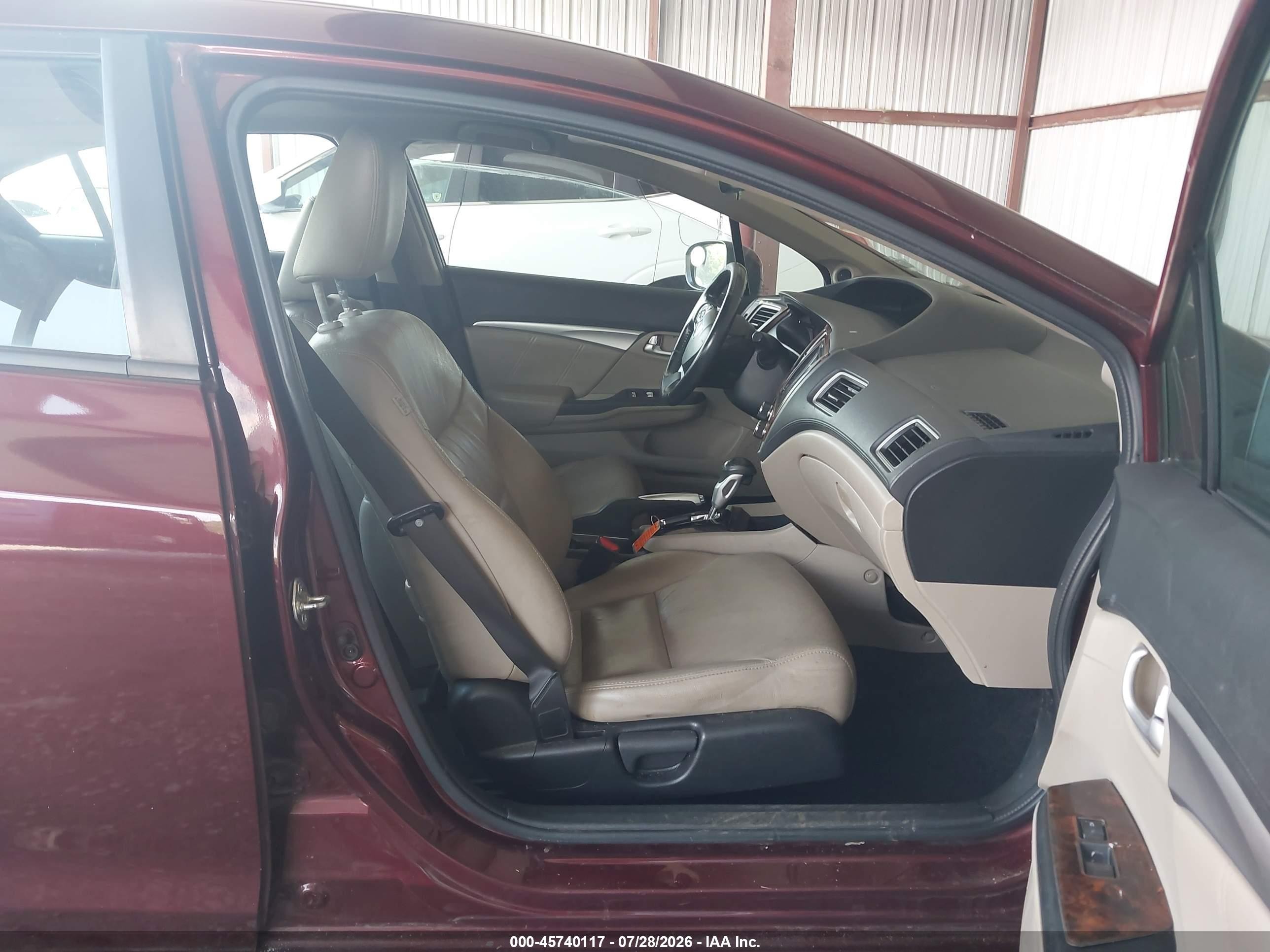 2014 Honda Civic Ex-l Red vin: 19XFB2F9XEE275900