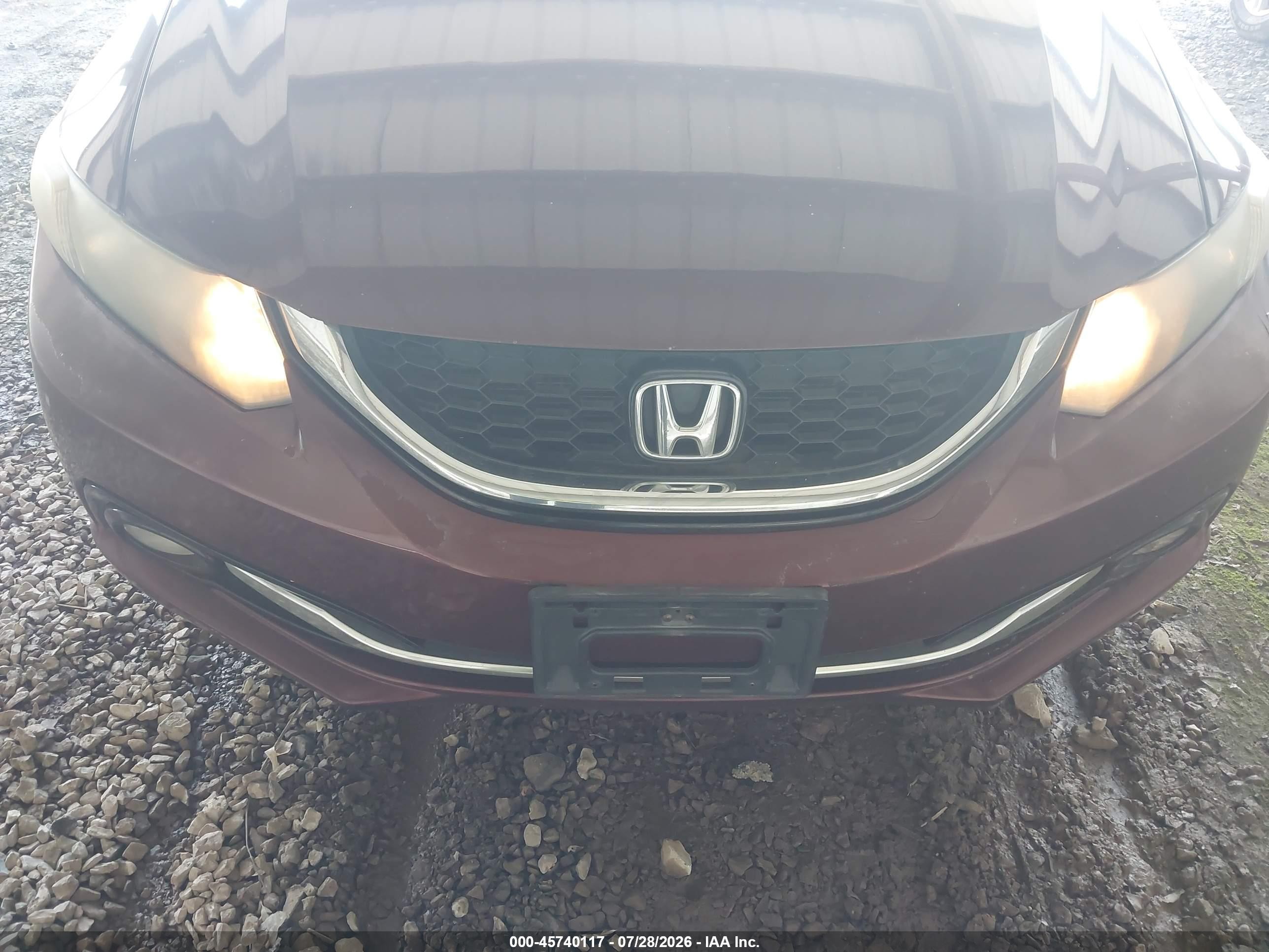 2014 Honda Civic Ex-l Red vin: 19XFB2F9XEE275900