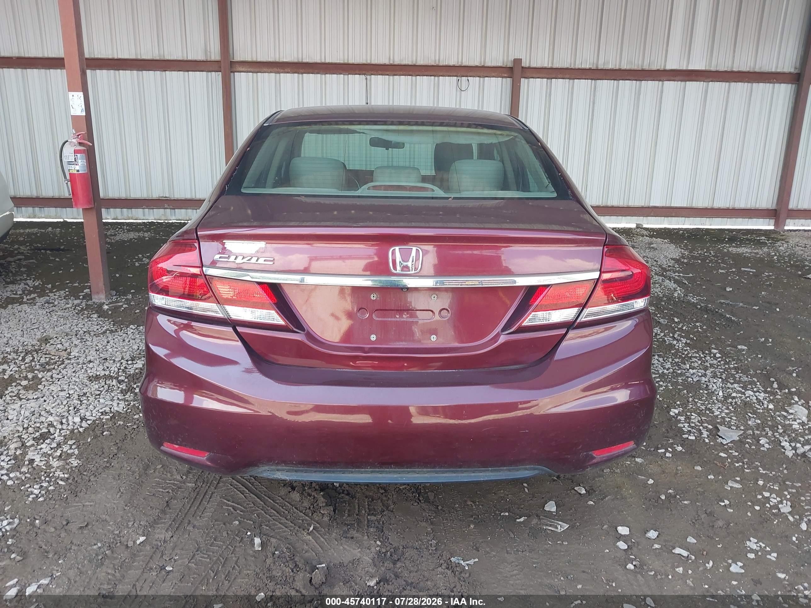 2014 Honda Civic Ex-l Red vin: 19XFB2F9XEE275900