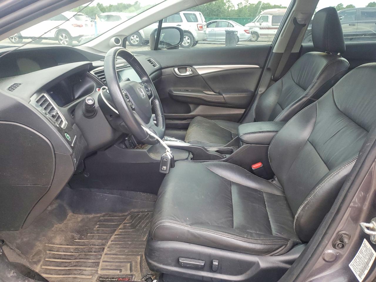 2015 Honda Civic Exl Gray vin: 19XFB2F9XFE103416