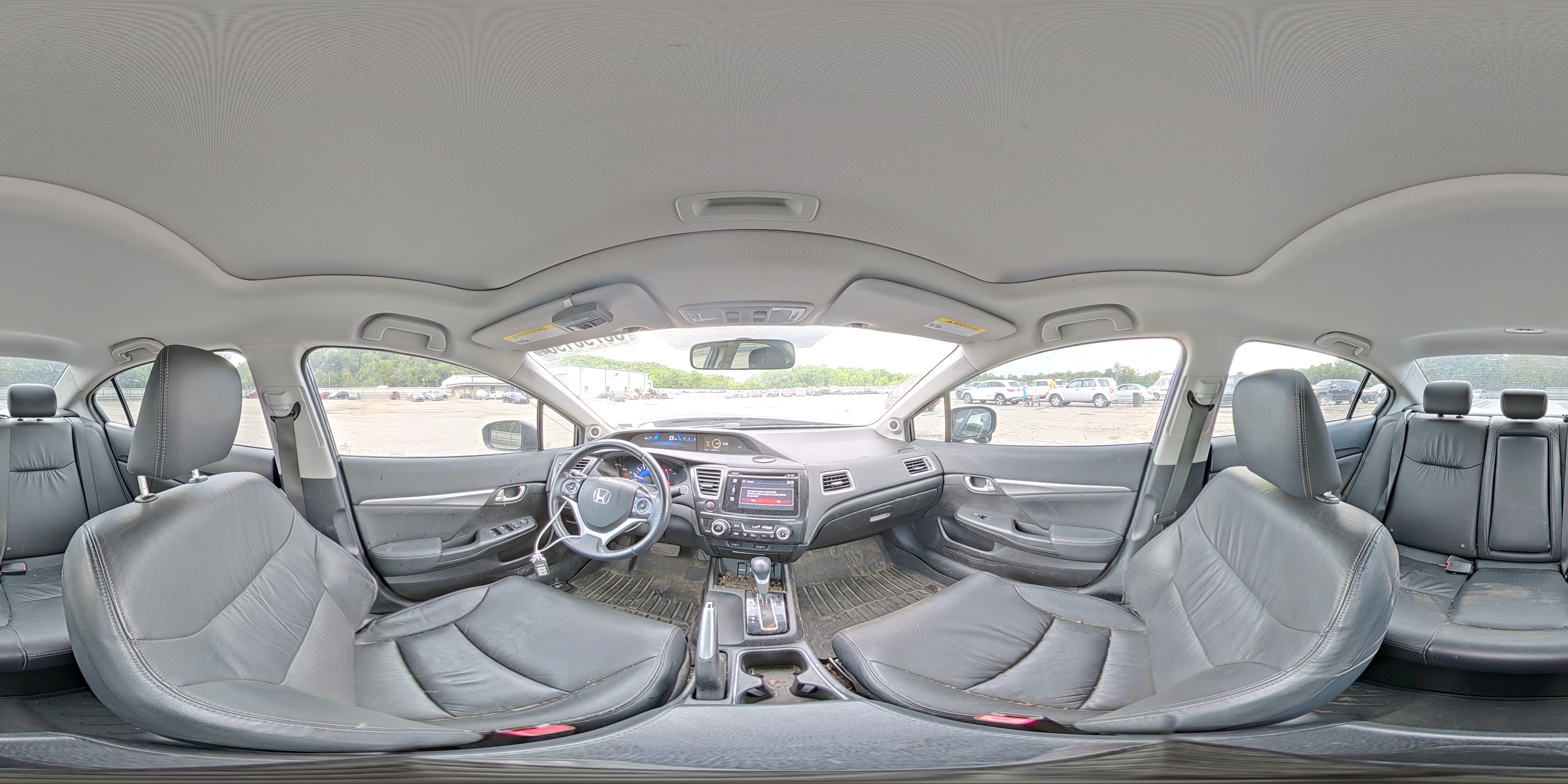 2015 Honda Civic Exl Gray vin: 19XFB2F9XFE103416
