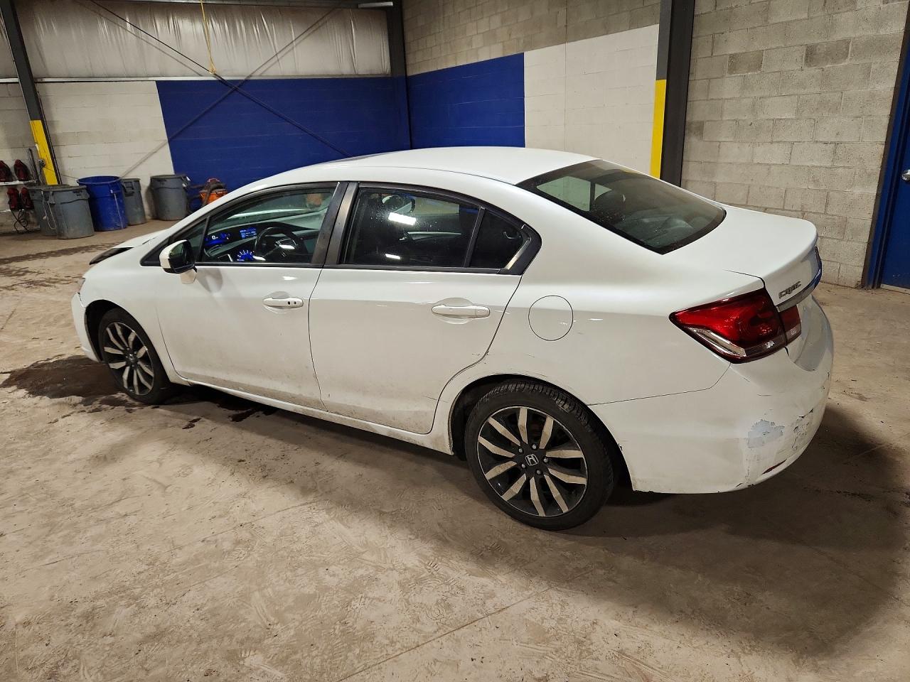 2015 Honda Civic Exl White vin: 19XFB2F9XFE202608