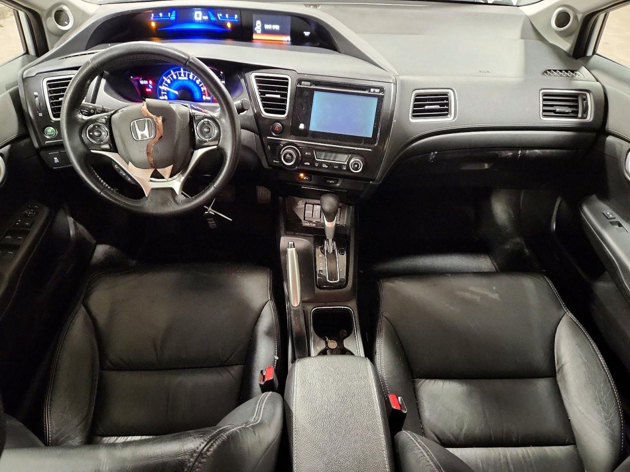 2015 Honda Civic Exl White vin: 19XFB2F9XFE202608