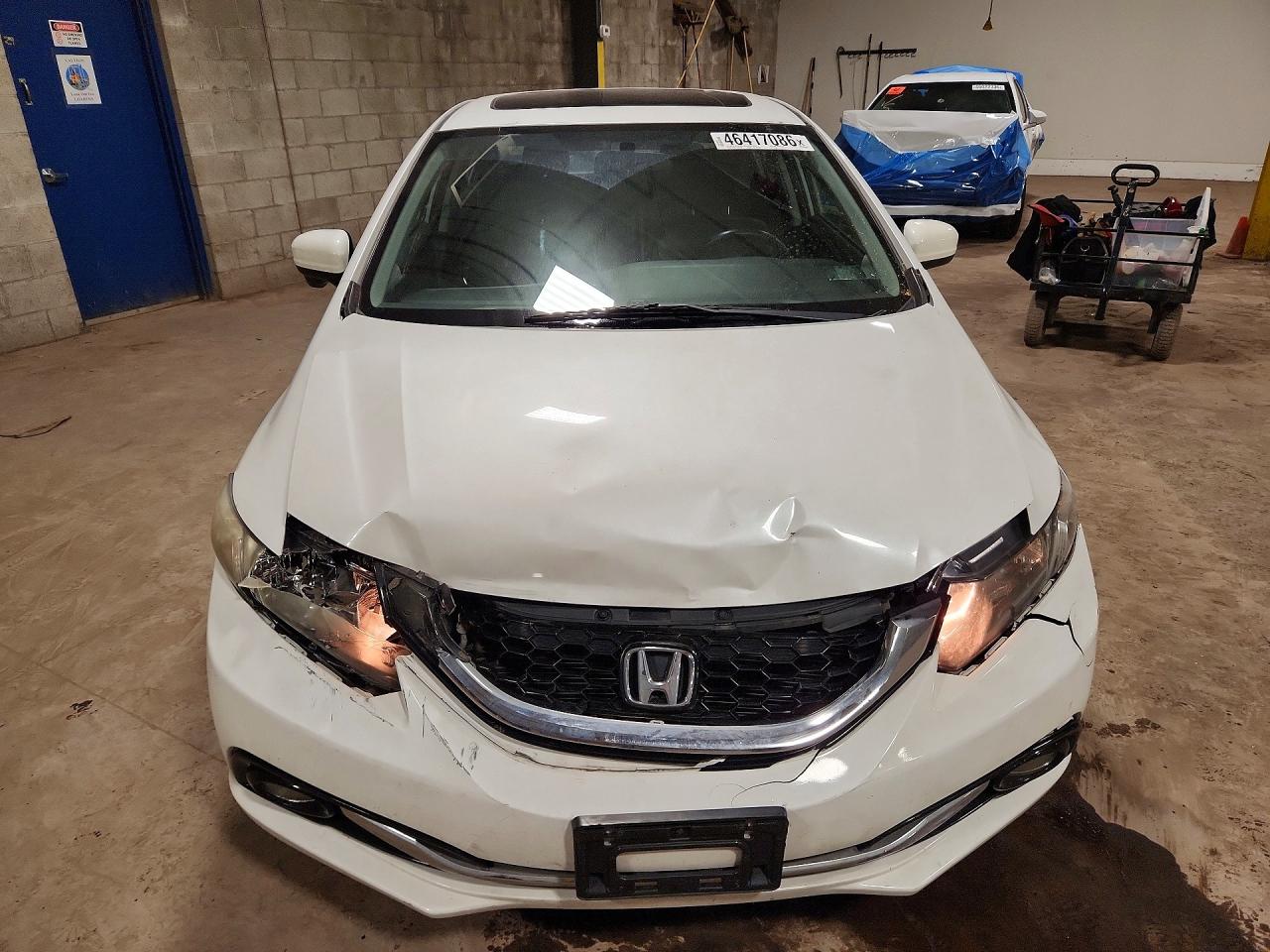 2015 Honda Civic Exl White vin: 19XFB2F9XFE202608