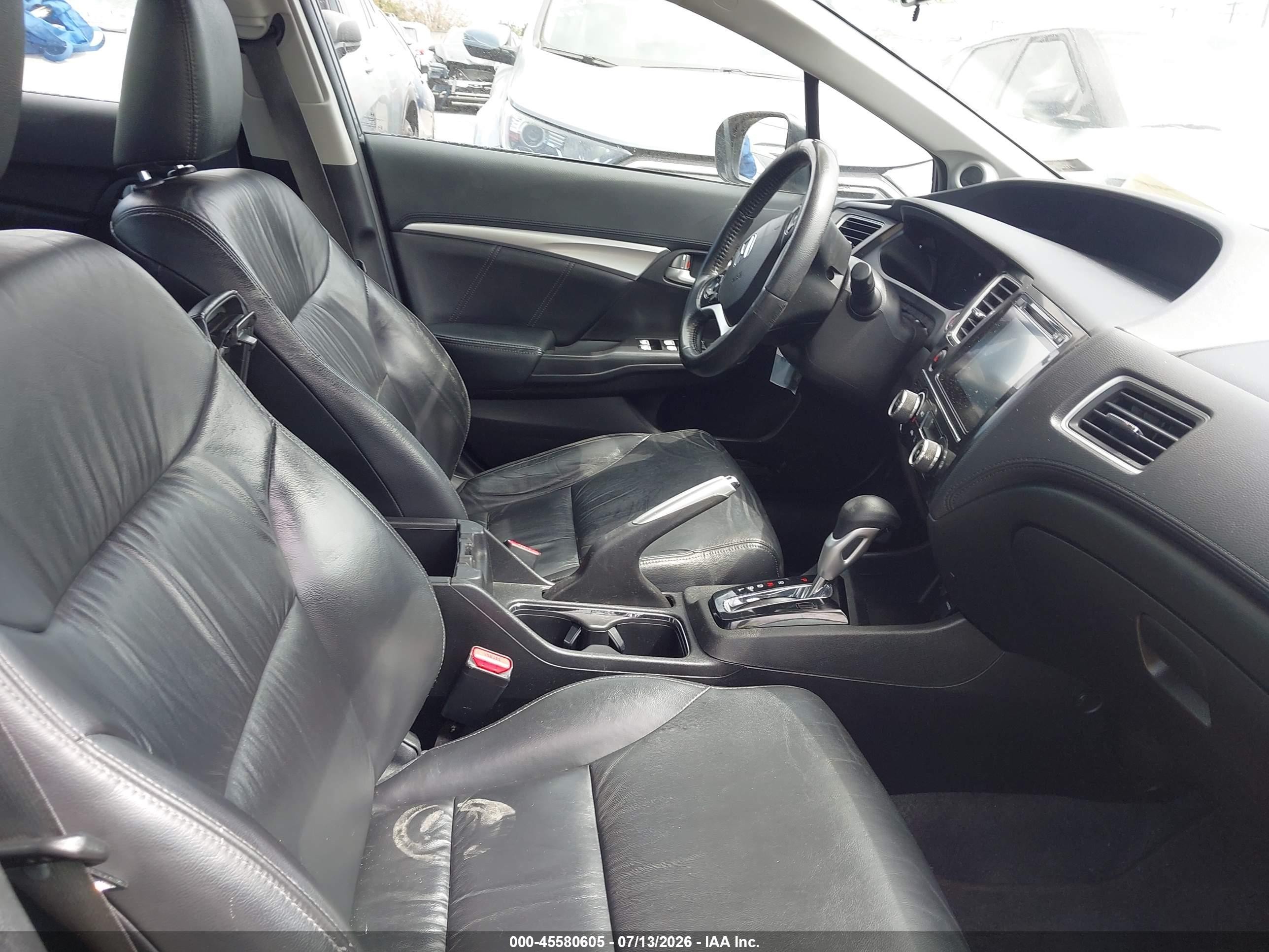 2015 Honda Civic Ex-l Gray vin: 19XFB2F9XFE247029