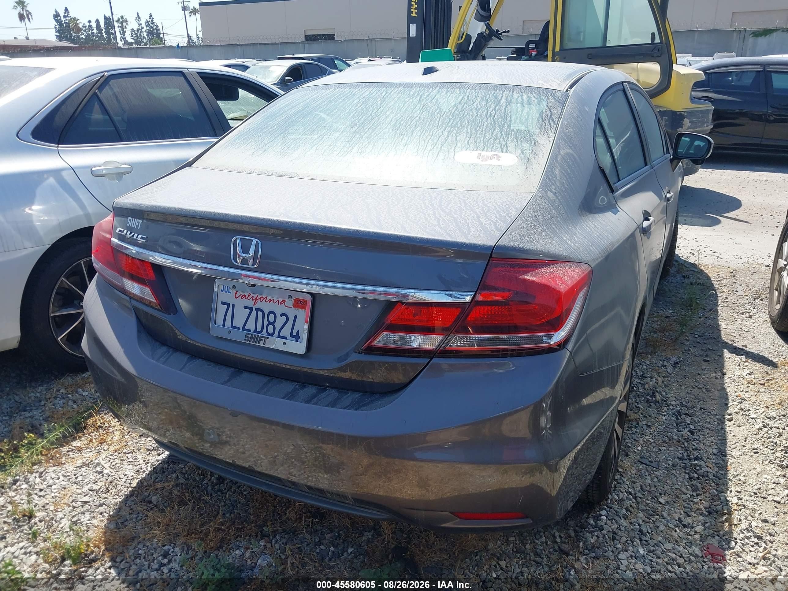 2015 Honda Civic Ex-l Gray vin: 19XFB2F9XFE247029