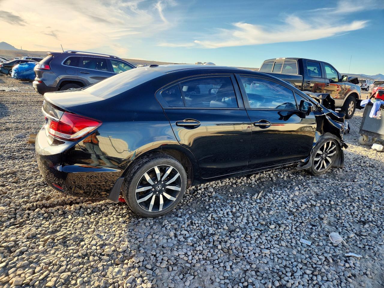 2015 Honda Civic Exl Black vin: 19XFB2F9XFE264980