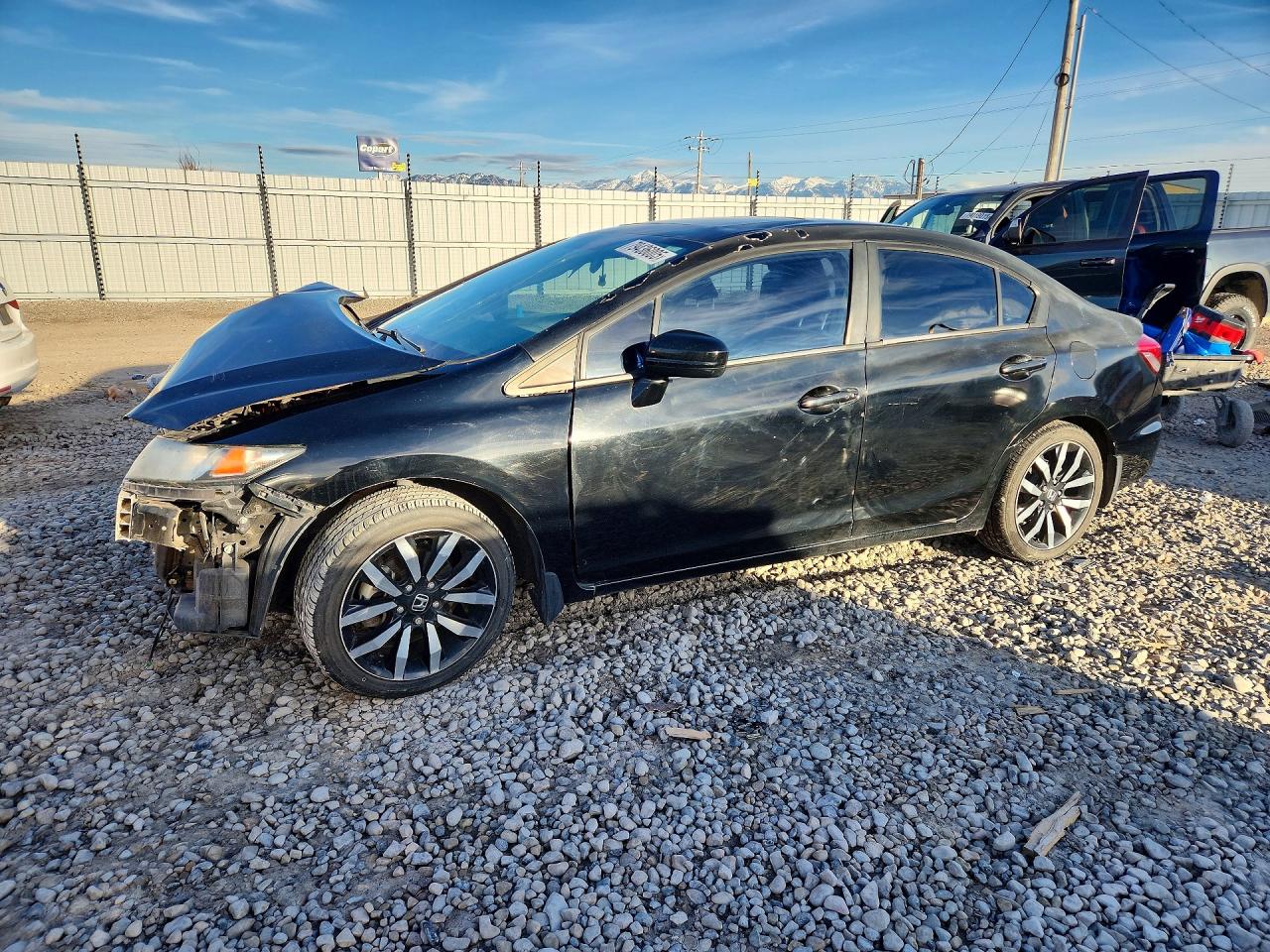 2015 Honda Civic Exl Black vin: 19XFB2F9XFE264980