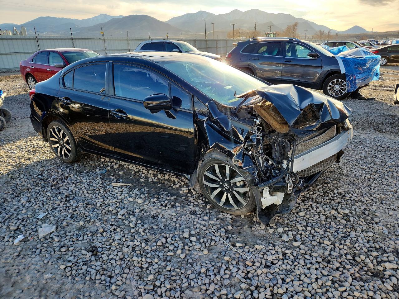 2015 Honda Civic Exl Black vin: 19XFB2F9XFE264980