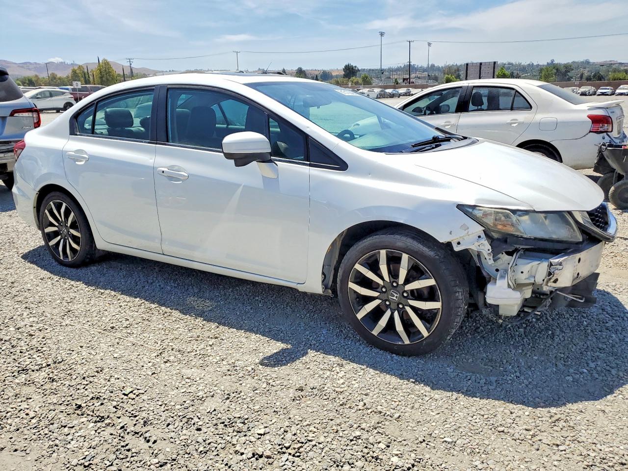 2015 Honda Civic Exl Белый vin: 19XFB2F9XFE270777