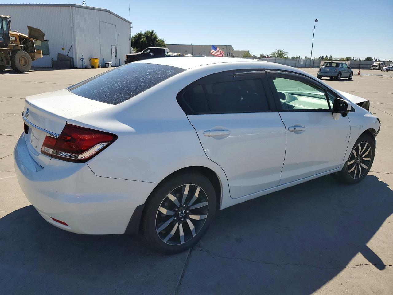 2015 Honda Civic Exl White vin: 19XFB2F9XFE274375