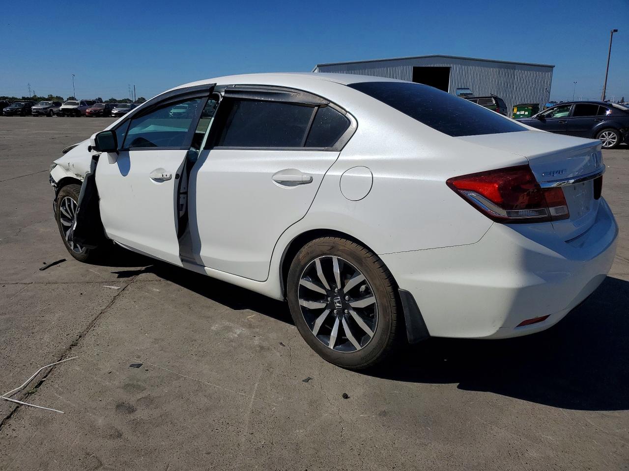2015 Honda Civic Exl White vin: 19XFB2F9XFE274375