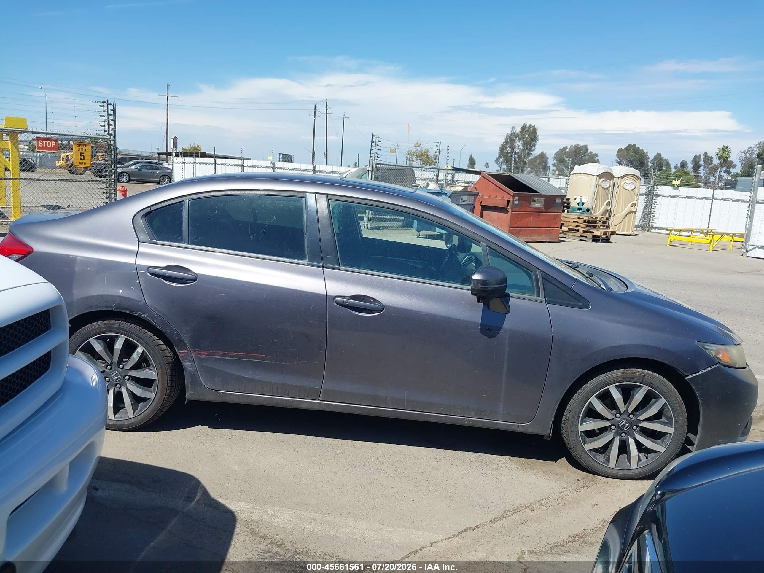 2015 Honda Civic Ex-l Gray vin: 19XFB2F9XFE288566