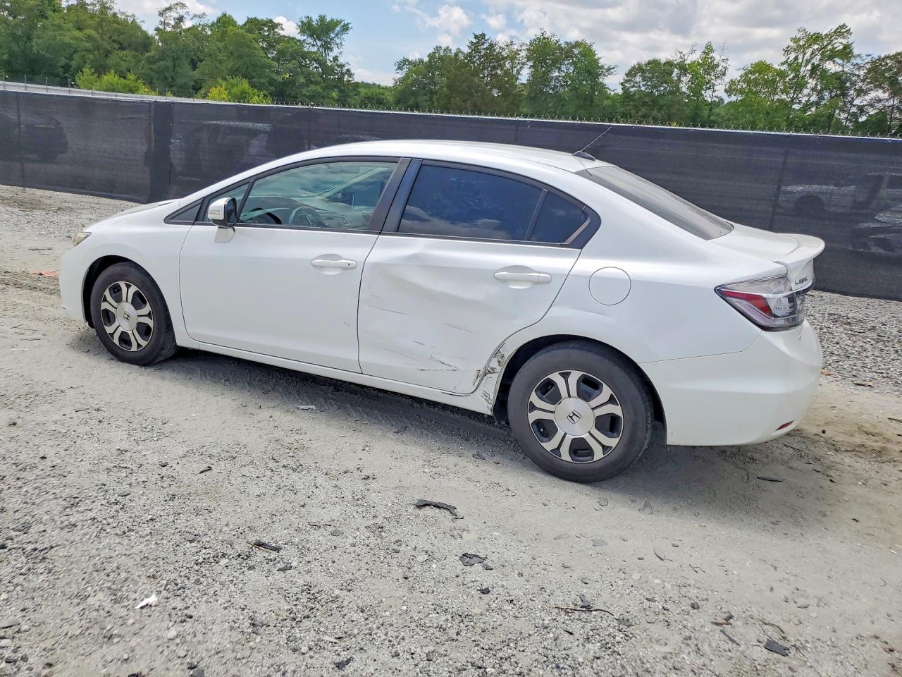 2013 Honda Civic Hybrid White vin: 19XFB4F20DE201270