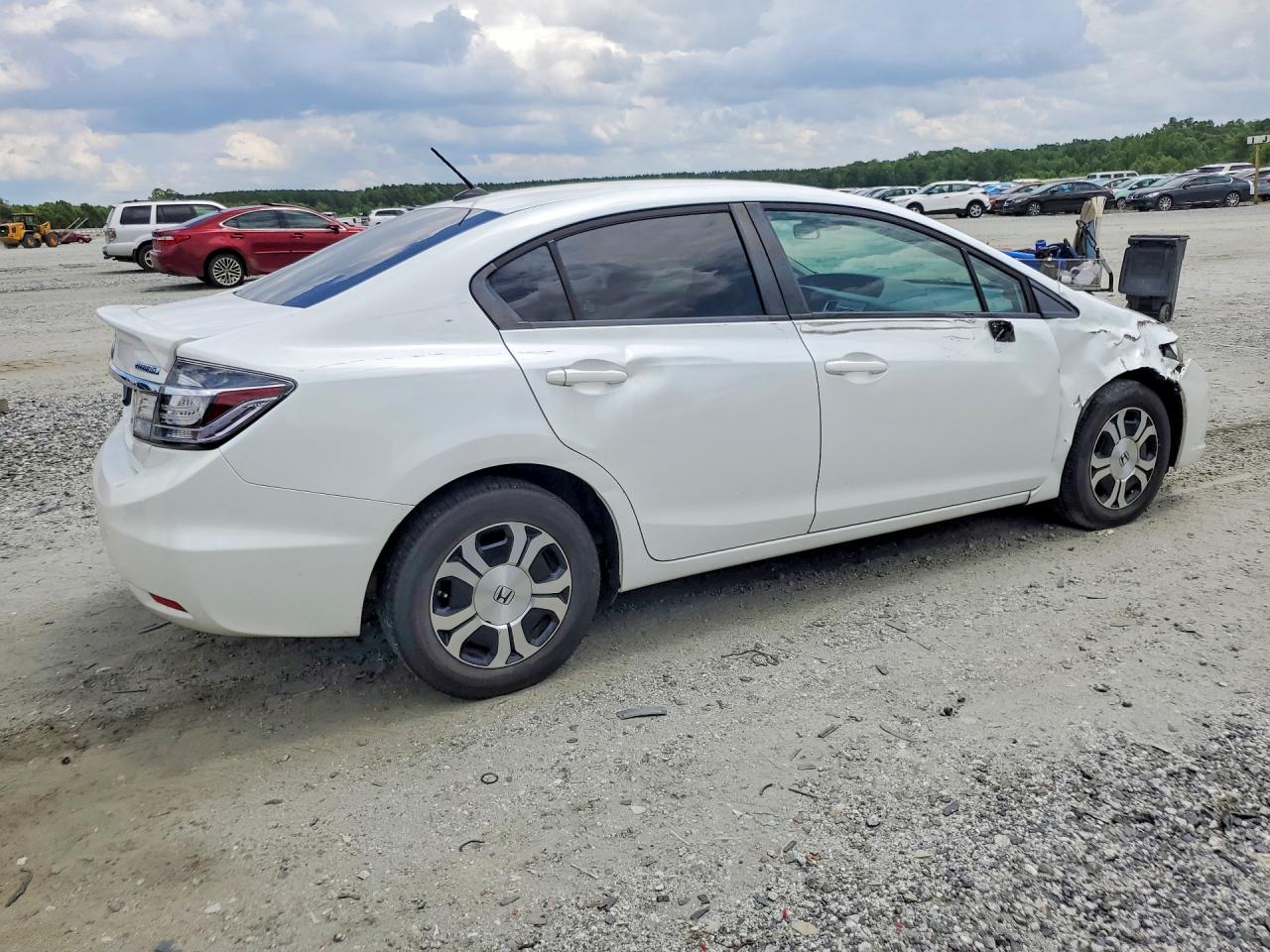 2013 Honda Civic Hybrid White vin: 19XFB4F20DE201270