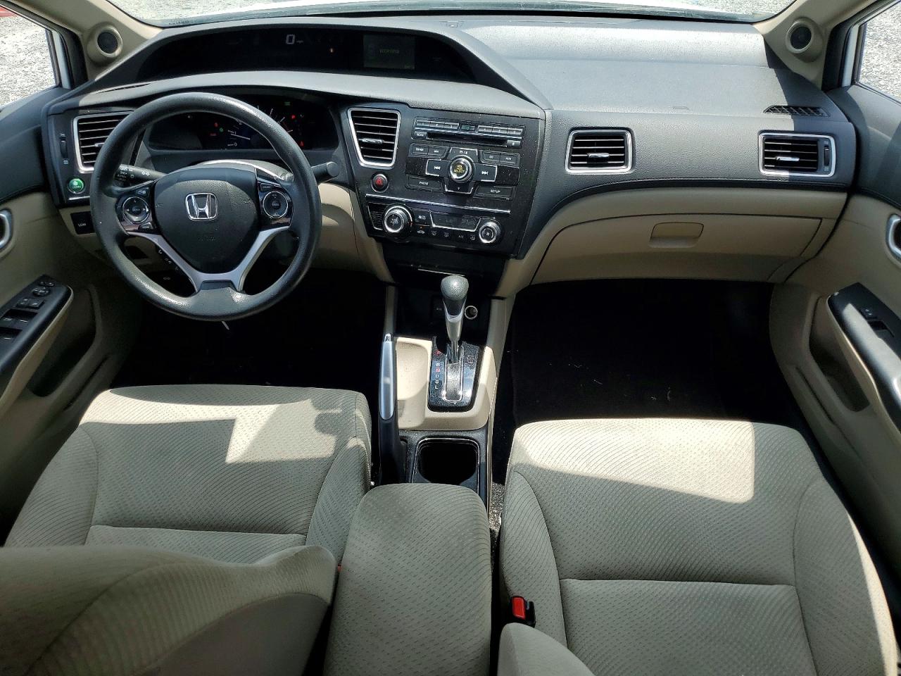 2013 Honda Civic Hybrid White vin: 19XFB4F20DE201270