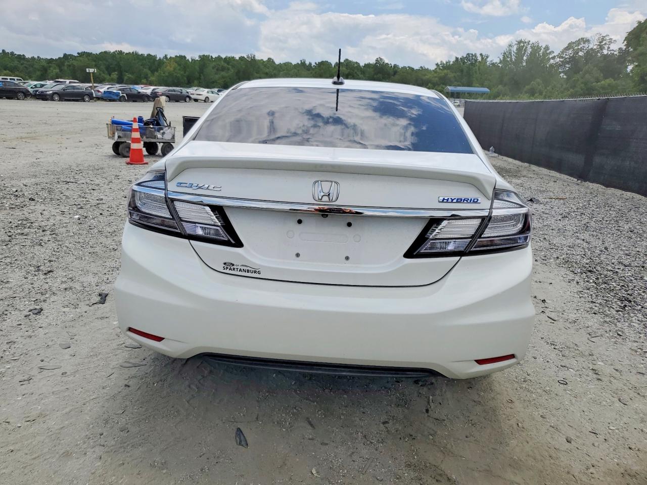 2013 Honda Civic Hybrid White vin: 19XFB4F20DE201270