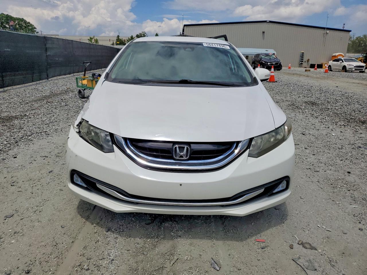 2013 Honda Civic Hybrid White vin: 19XFB4F20DE201270