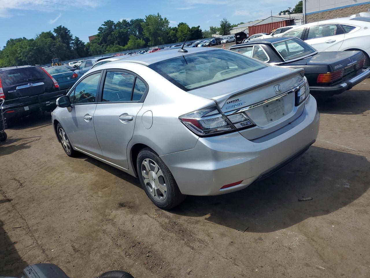 2013 Honda Civic Hybrid Gray vin: 19XFB4F20DE202189