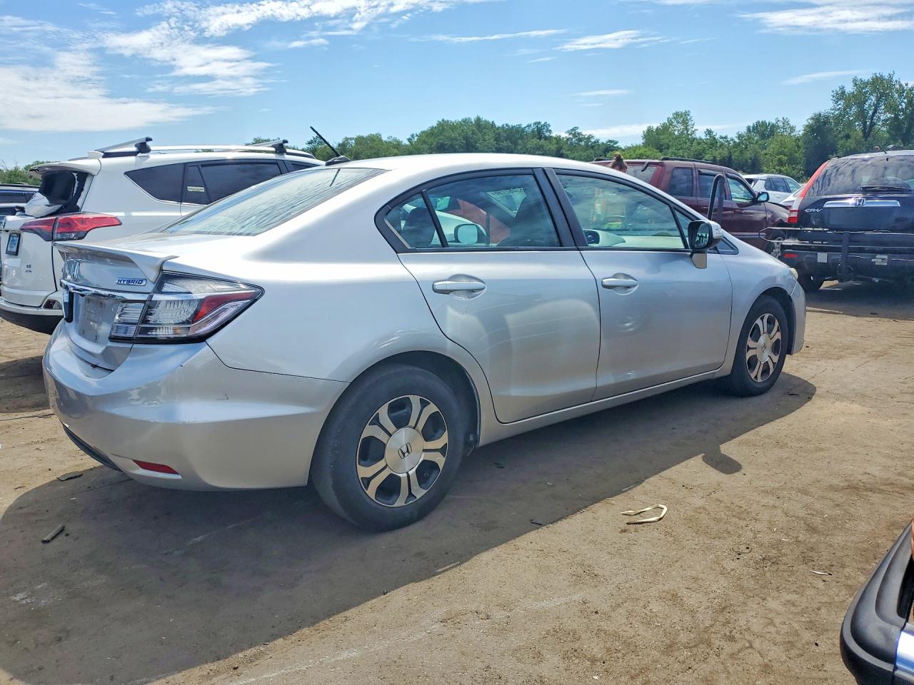 2013 Honda Civic Hybrid Gray vin: 19XFB4F20DE202189