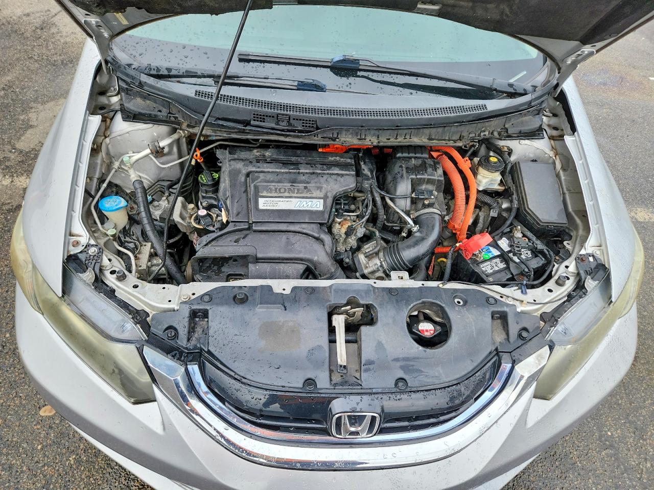 2013 Honda Civic Hybrid Silver vin: 19XFB4F20DE202189