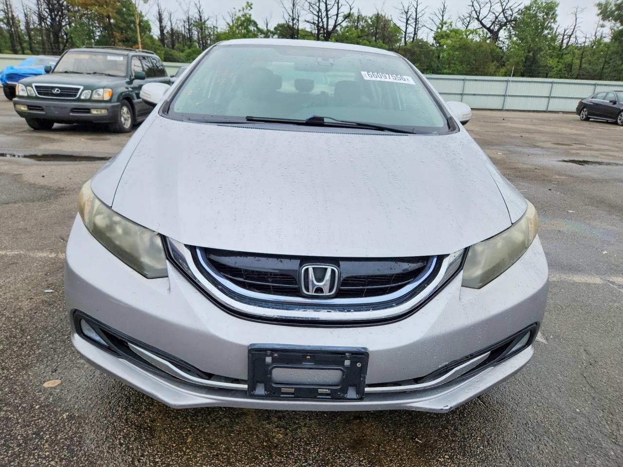 2013 Honda Civic Hybrid Silver vin: 19XFB4F20DE202189