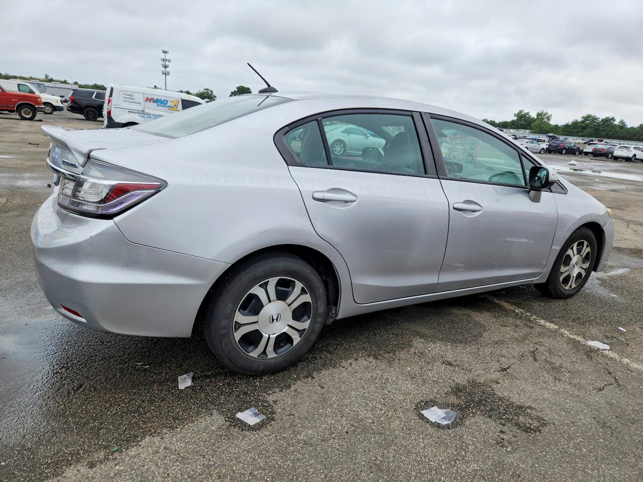 2013 Honda Civic Hybrid Silver vin: 19XFB4F20DE202189