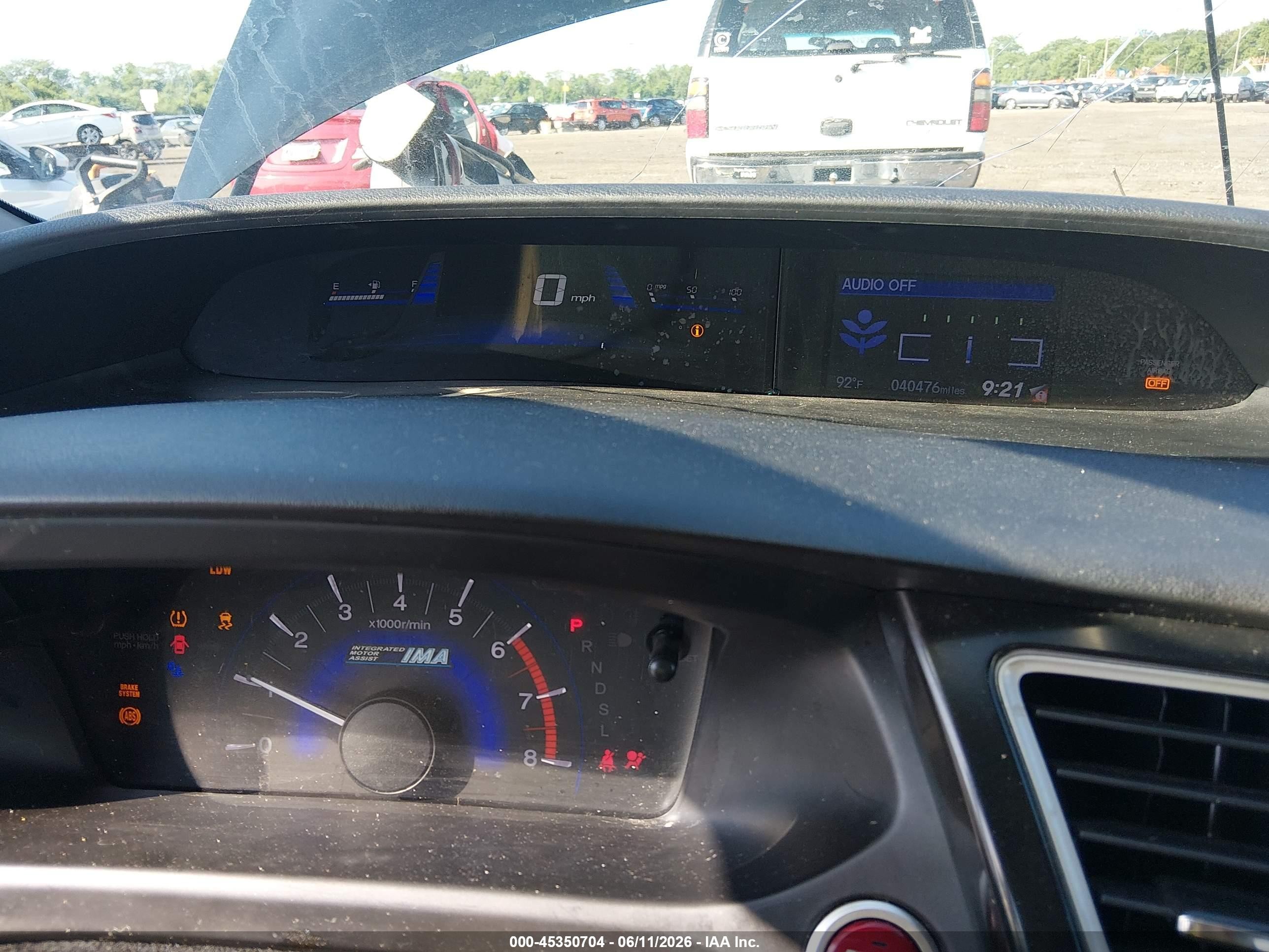 2014 Honda Civic Hybrid Black vin: 19XFB4F20EE000034