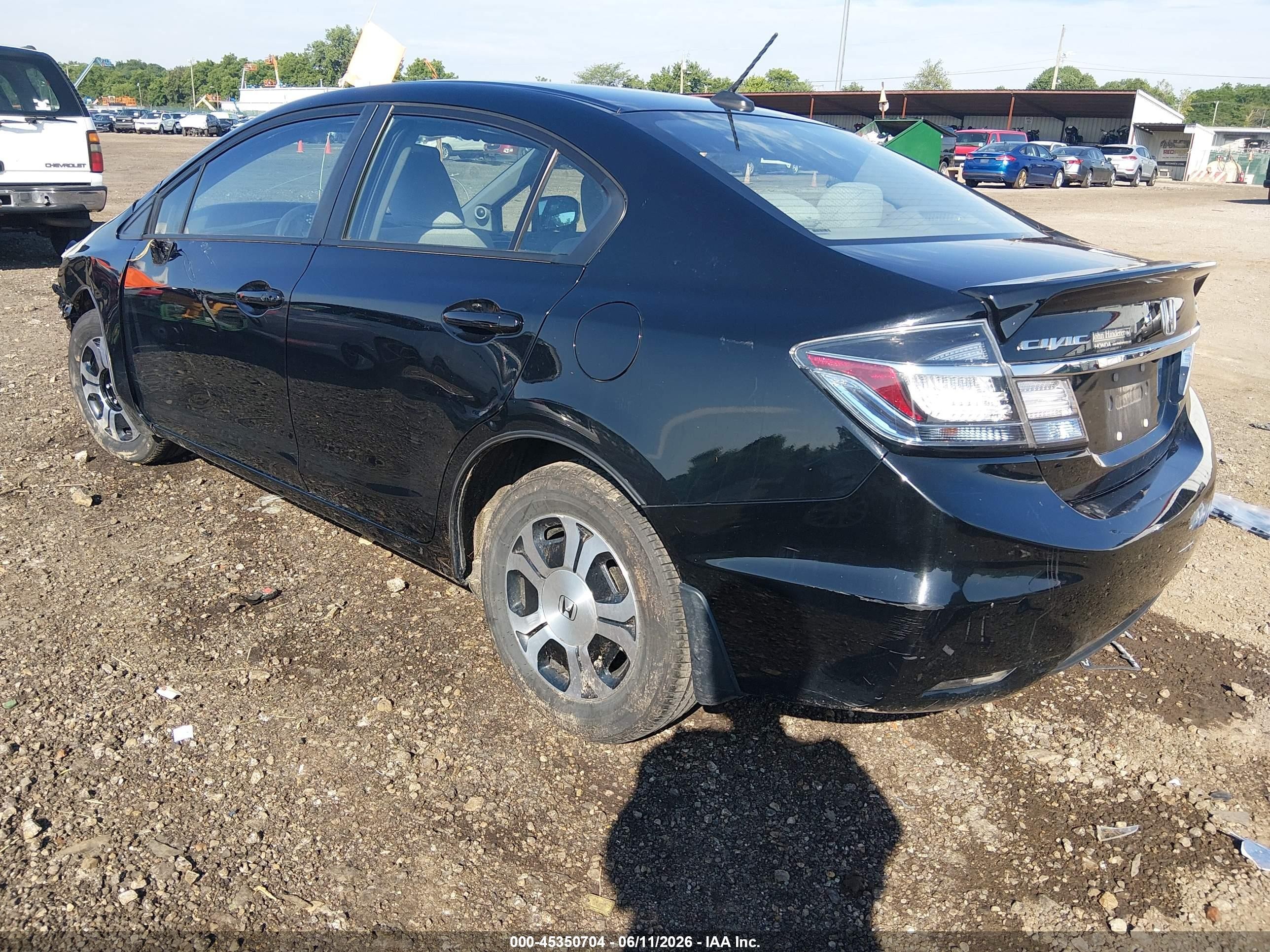 2014 Honda Civic Hybrid Black vin: 19XFB4F20EE000034