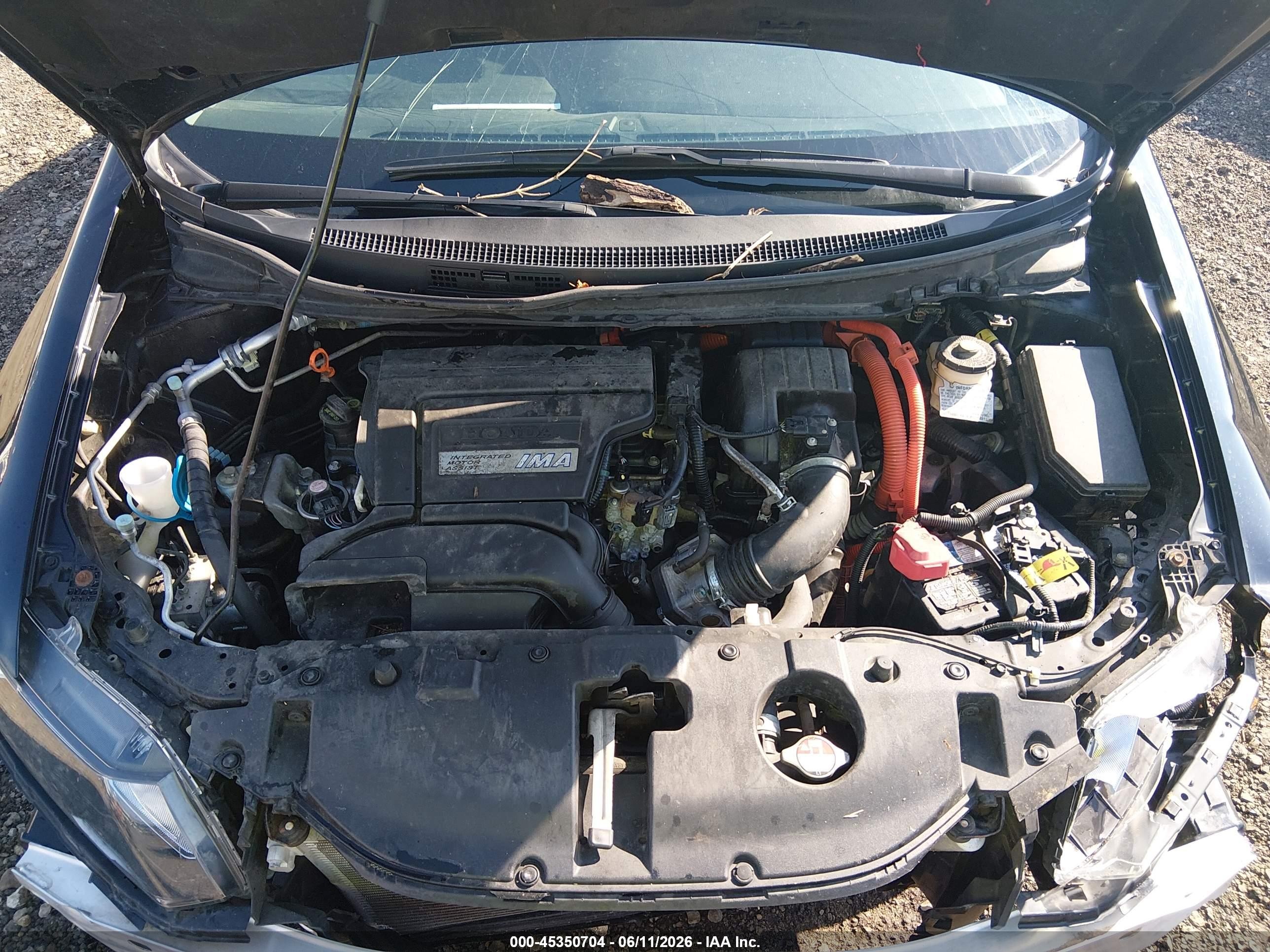 2014 Honda Civic Hybrid Black vin: 19XFB4F20EE000034