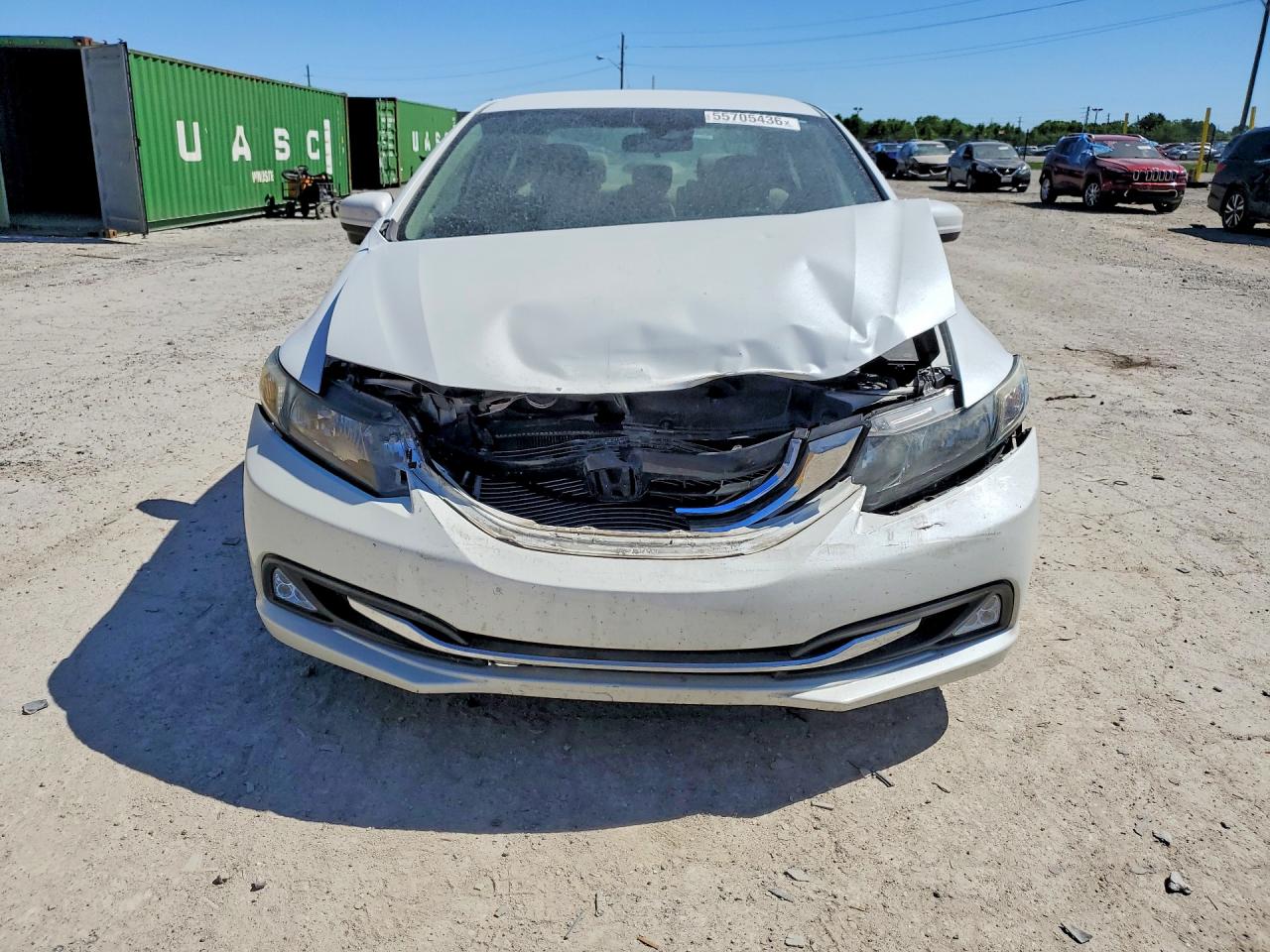2015 Honda Civic Hybrid White vin: 19XFB4F20FE002433