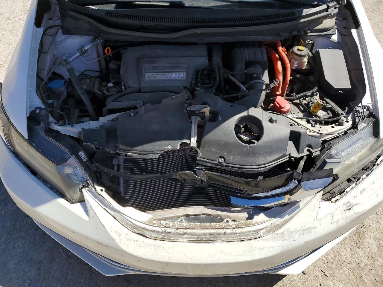 2015 Honda Civic Hybrid White vin: 19XFB4F20FE002433